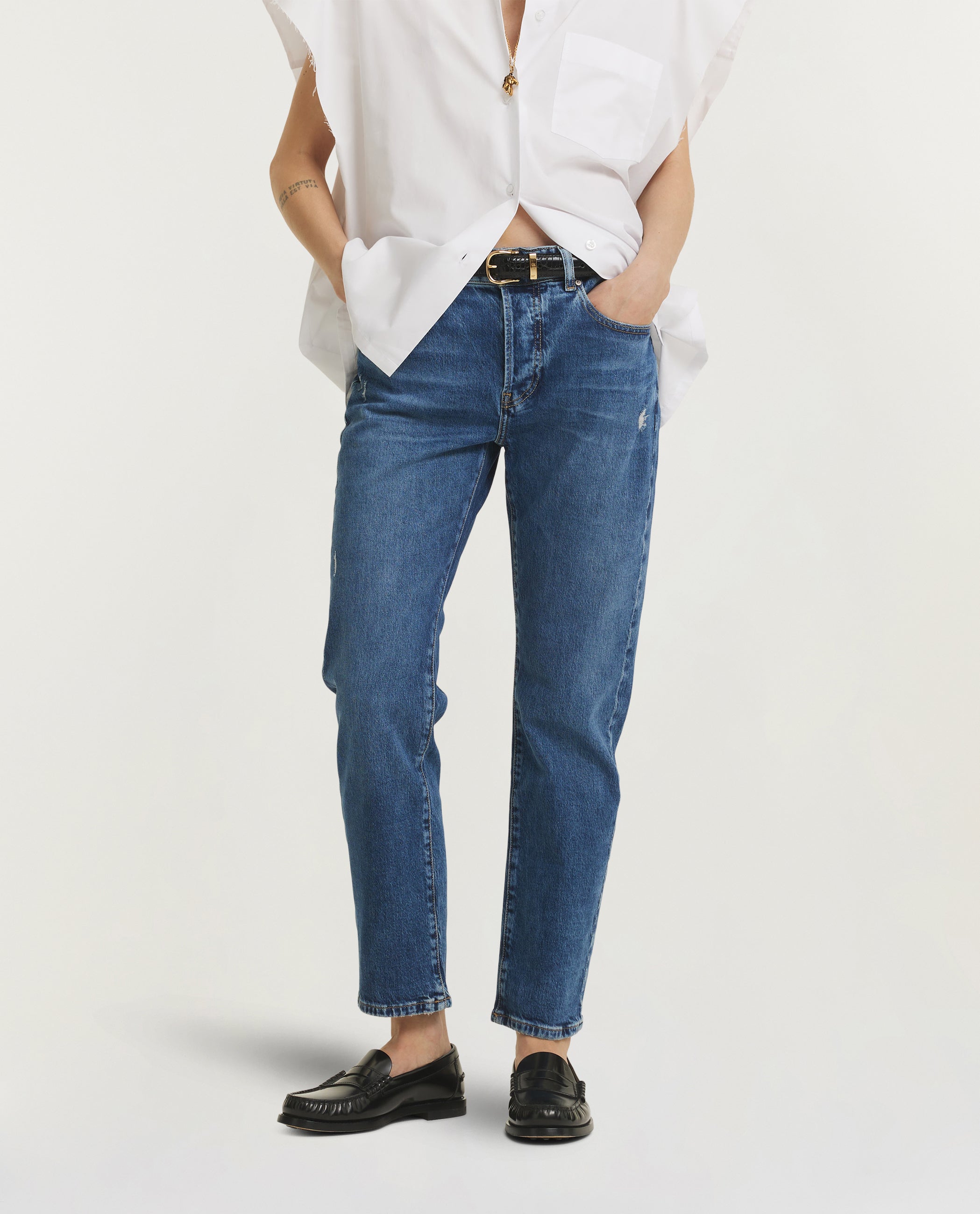 American Mid-Rise Slim Jeans