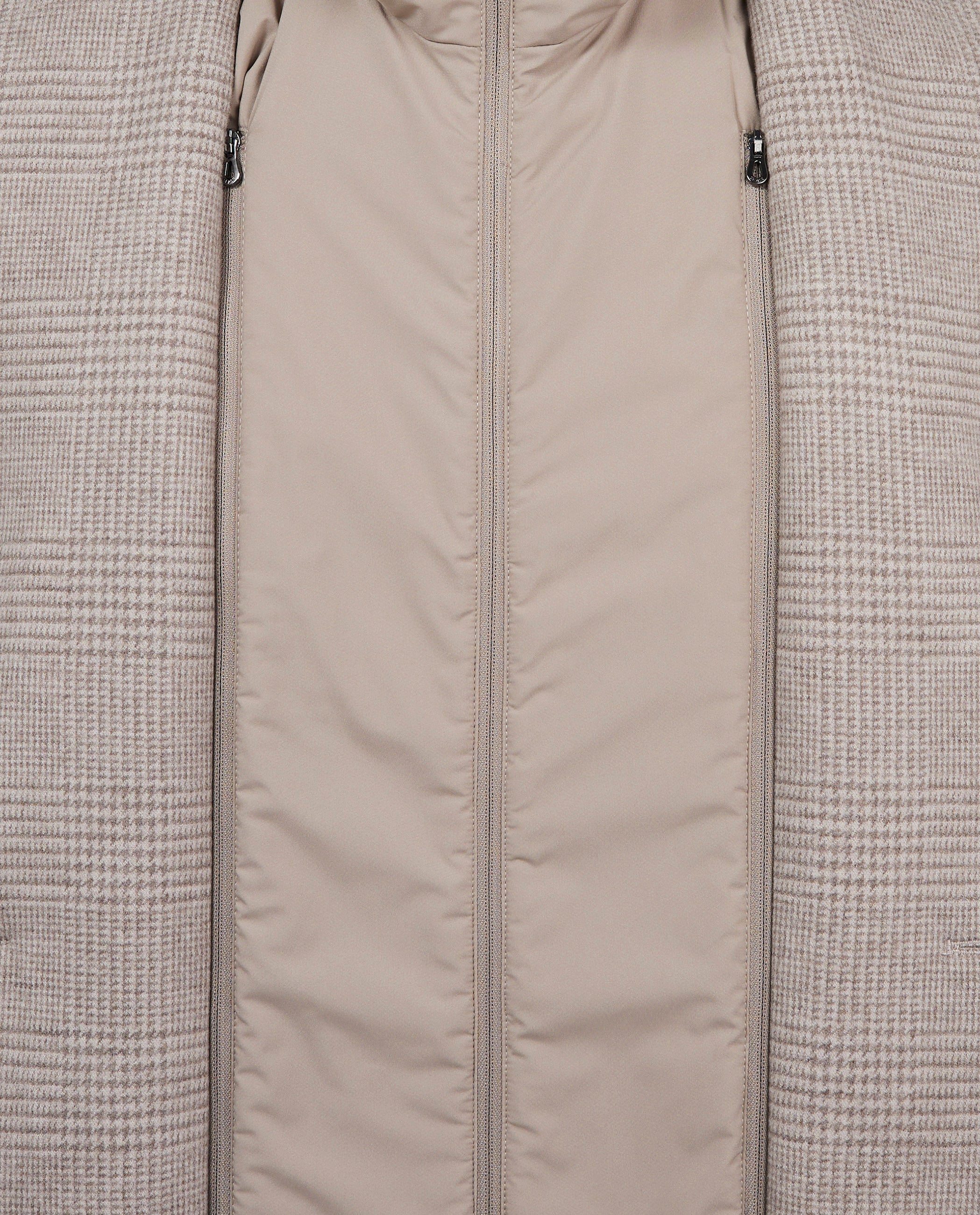 Wollen Hoodie Blazer - Lichtbruin