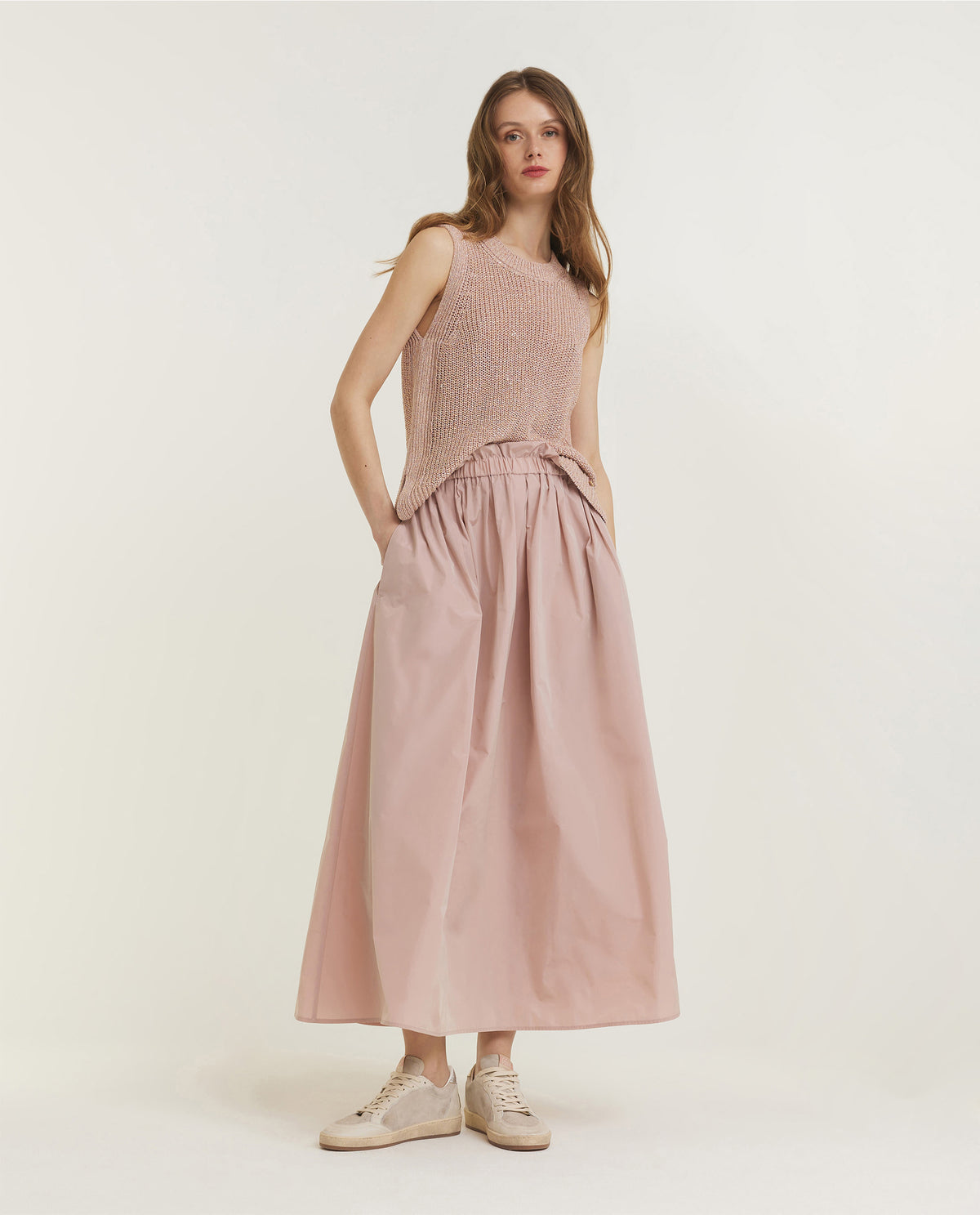 Sleeveless Glitter Knit