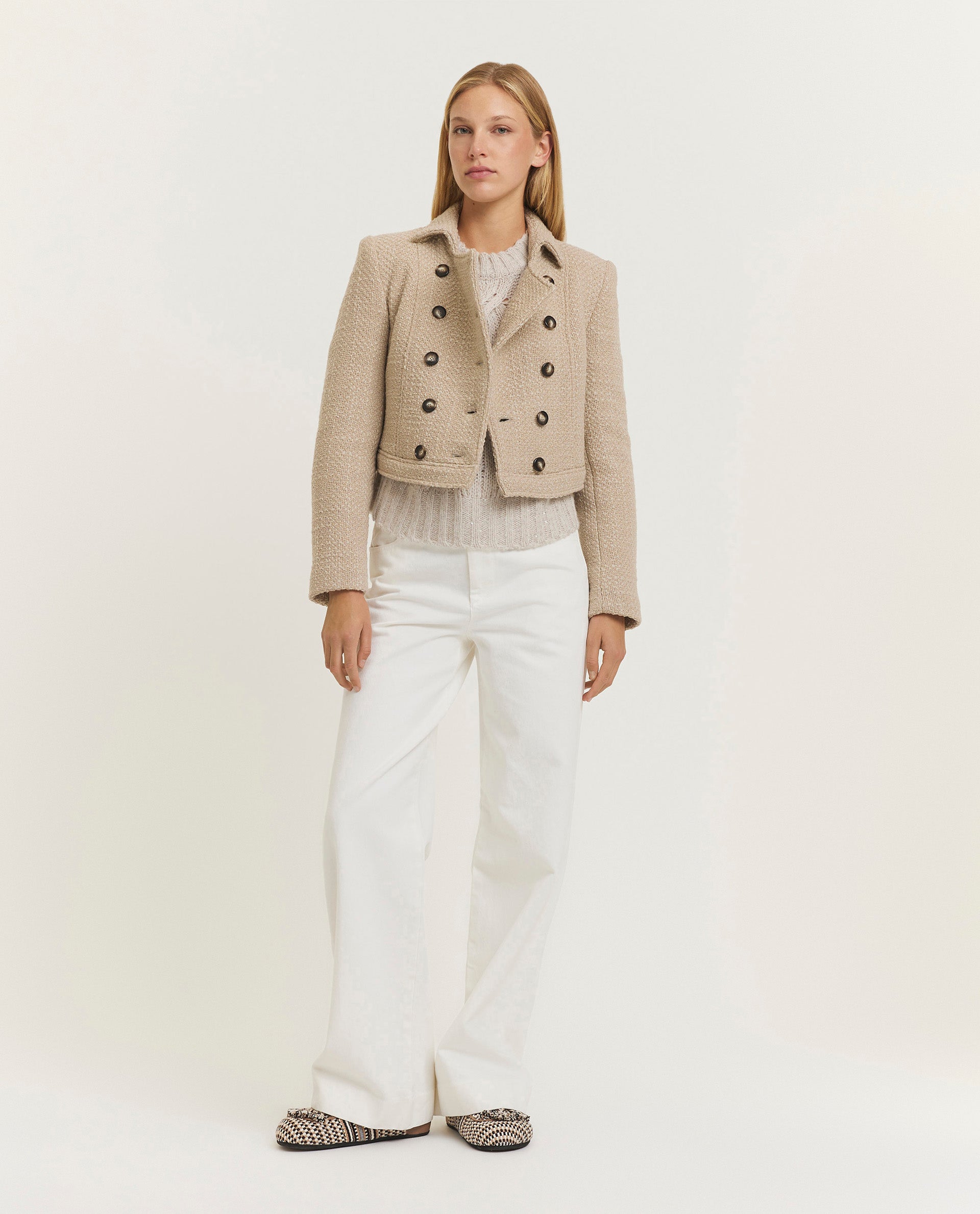 Double breasted blazer - Grijs