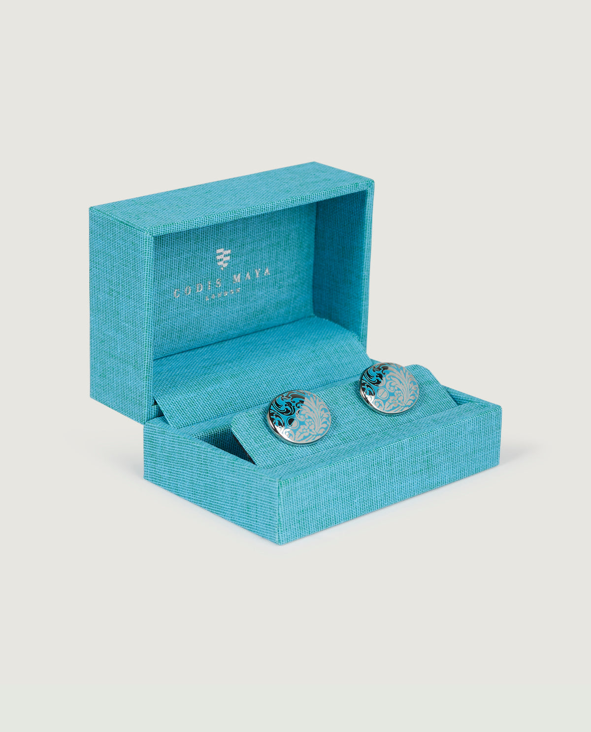 Bourbon Manchetknopen - Lichtblauw