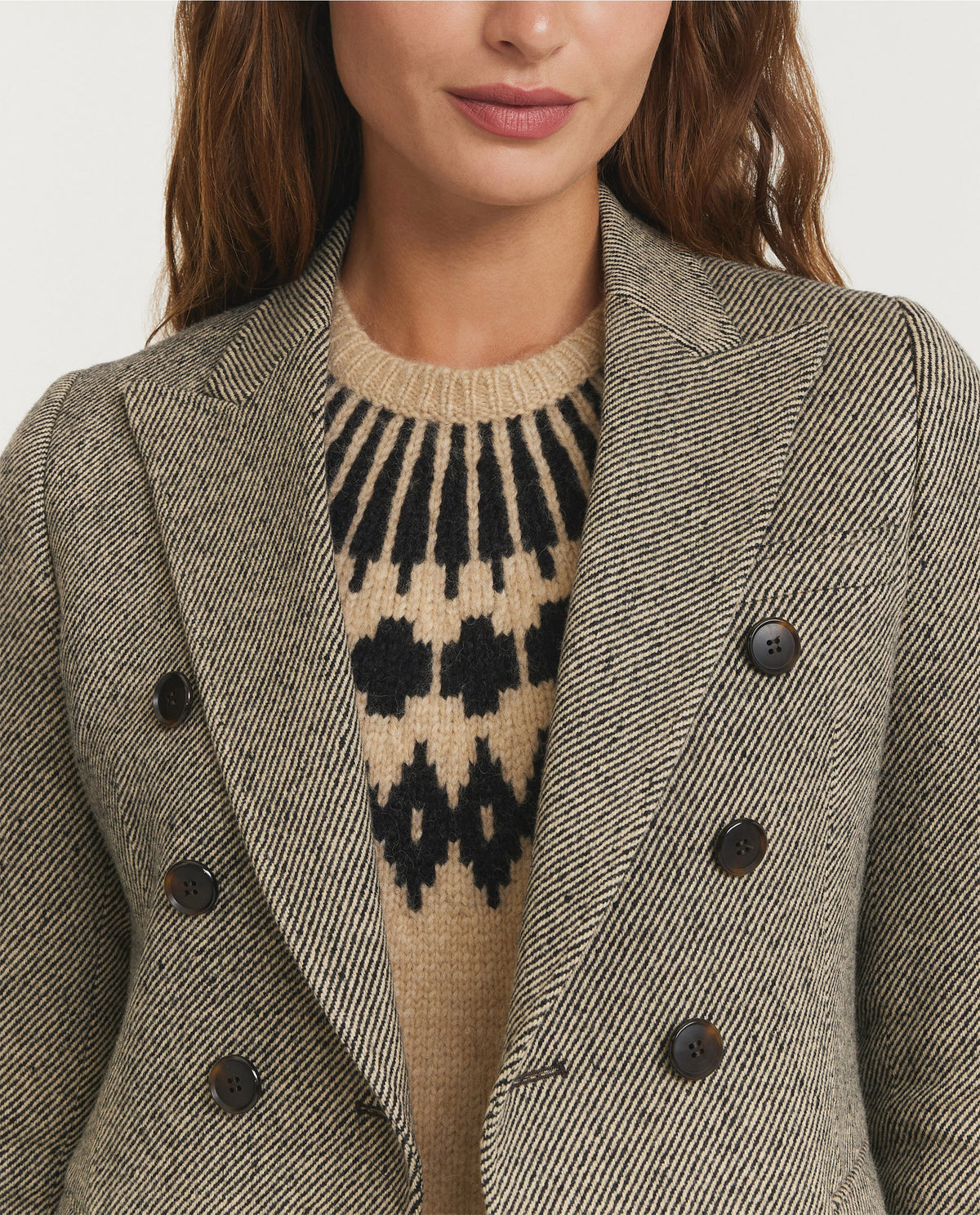Wool Cashmere Twill Blazer