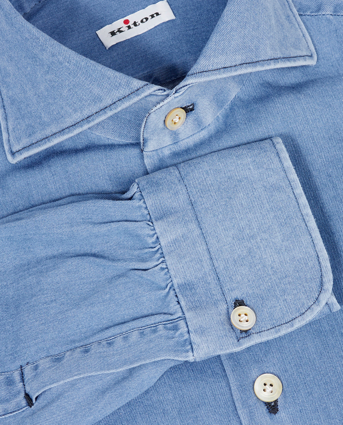 Cotton Blend Denim Shirt