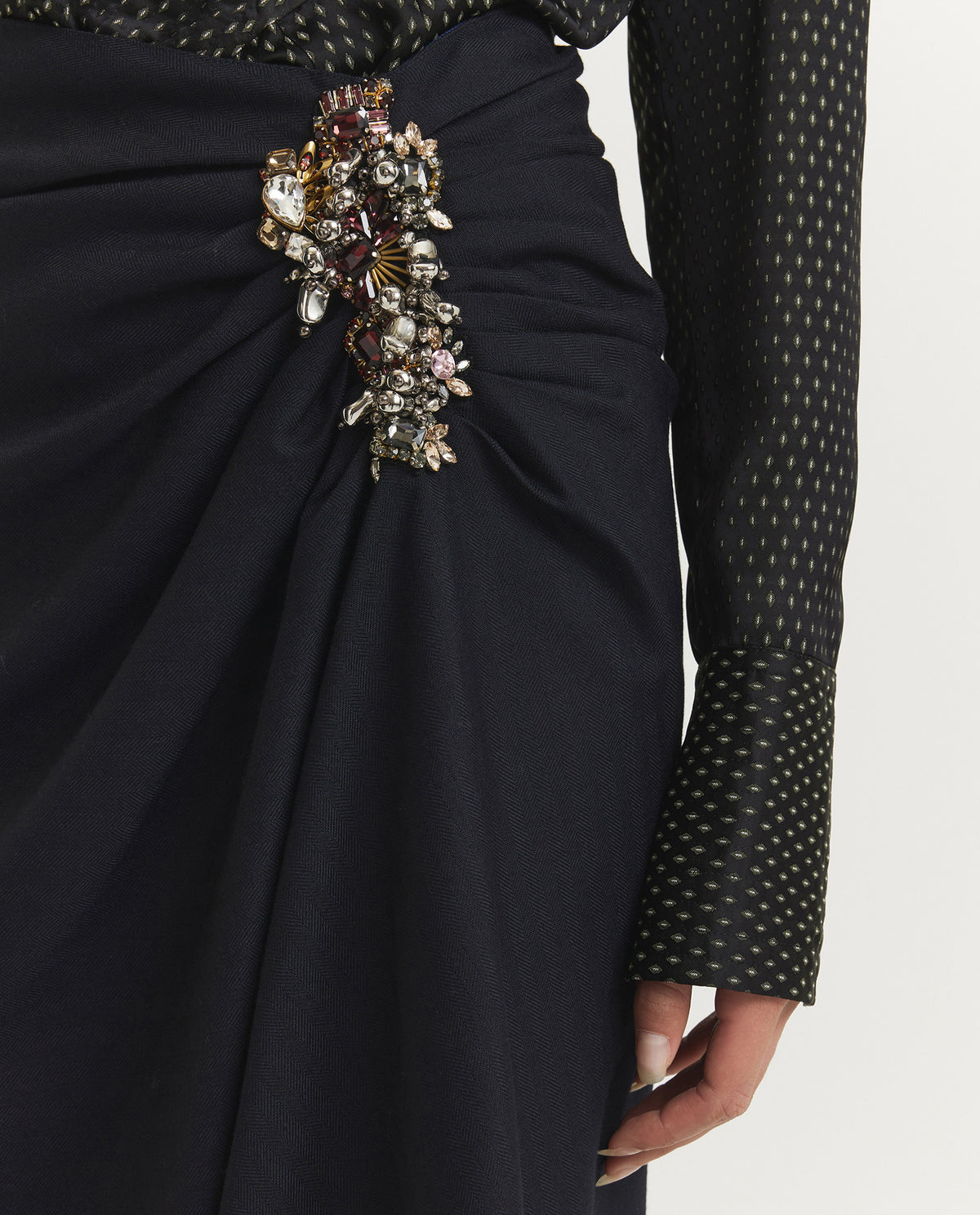 Sovora Wollen Rok - Donkerblauw