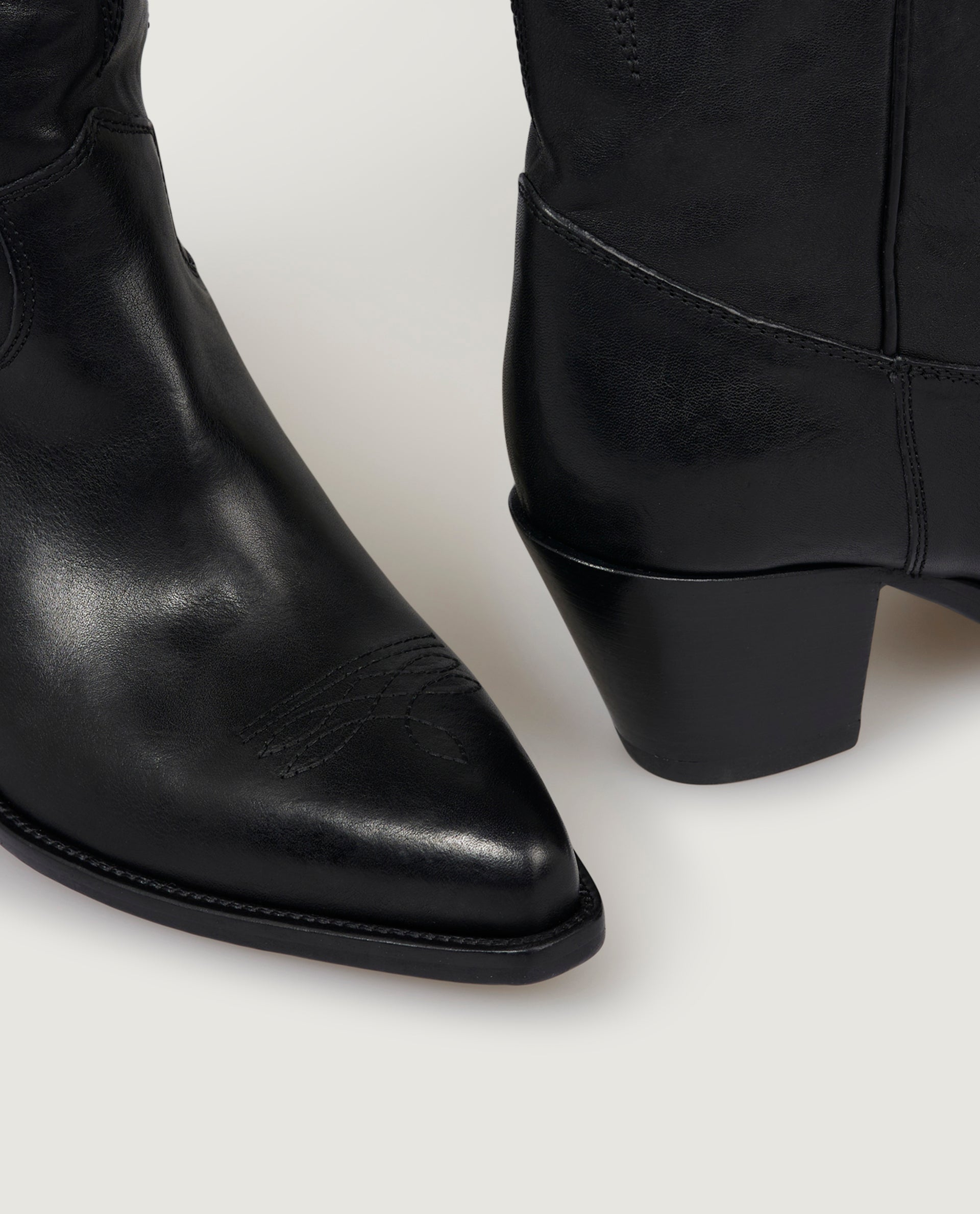 Leren laarzen - Zwart