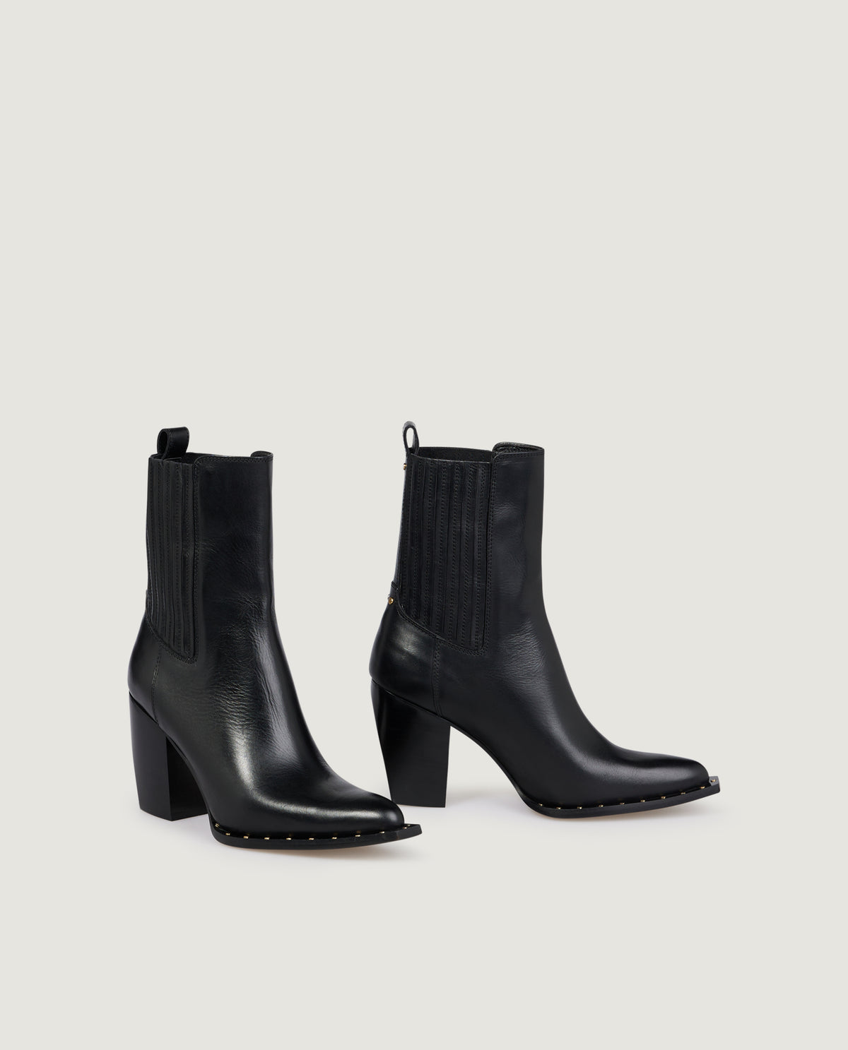 Leather Debbie Boots - Zwart