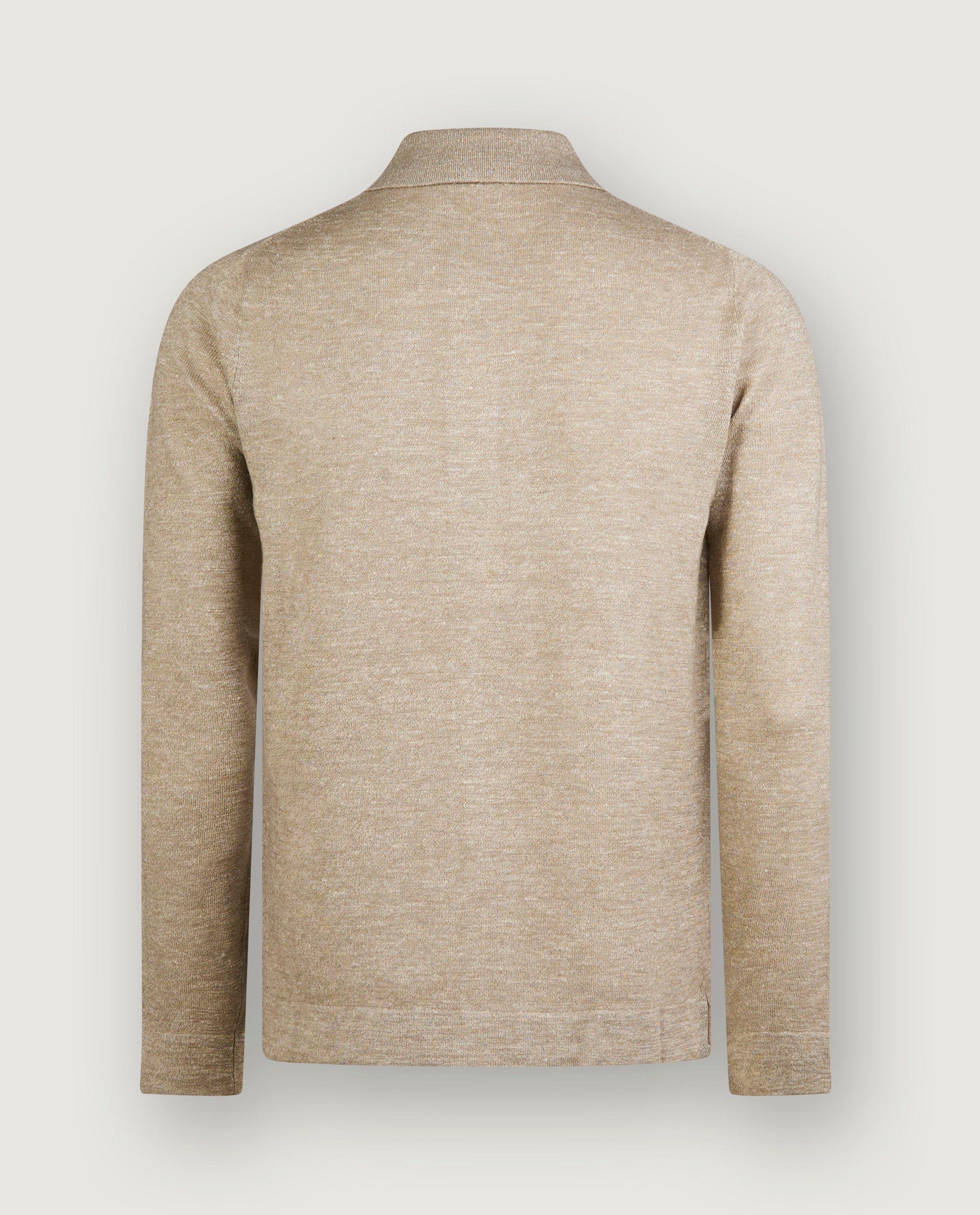 Polo Kraag Vest - Lichtbruin