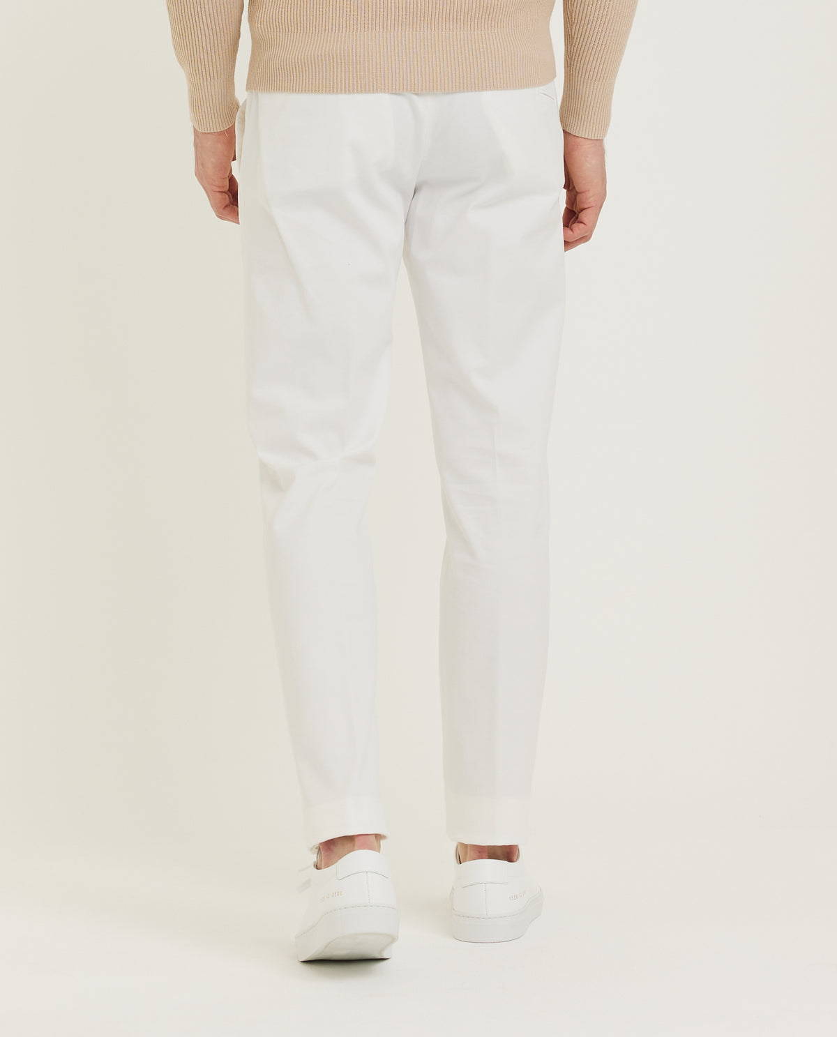 Katoenen Twill Chino - Wit