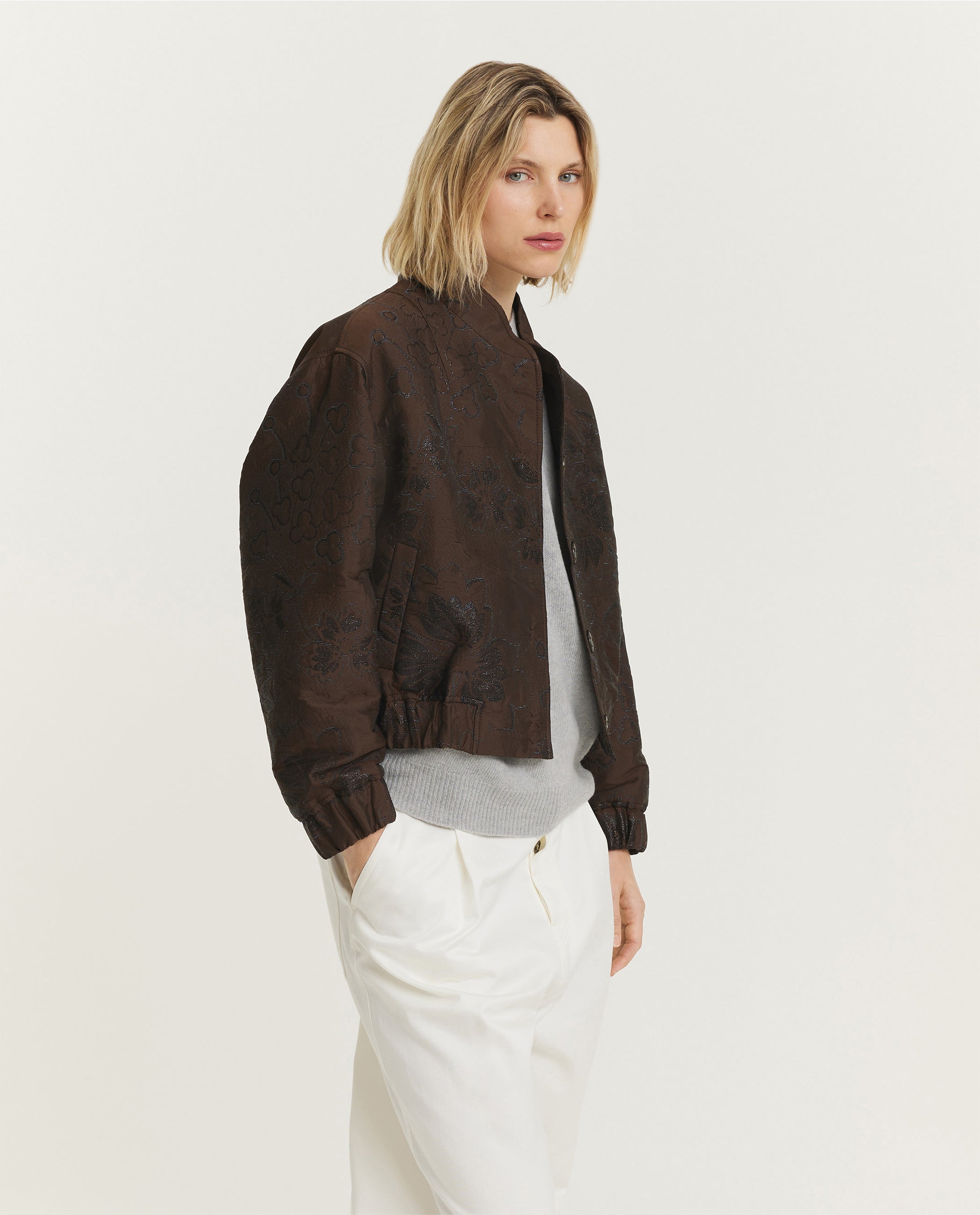 Floral Bomber Jacket