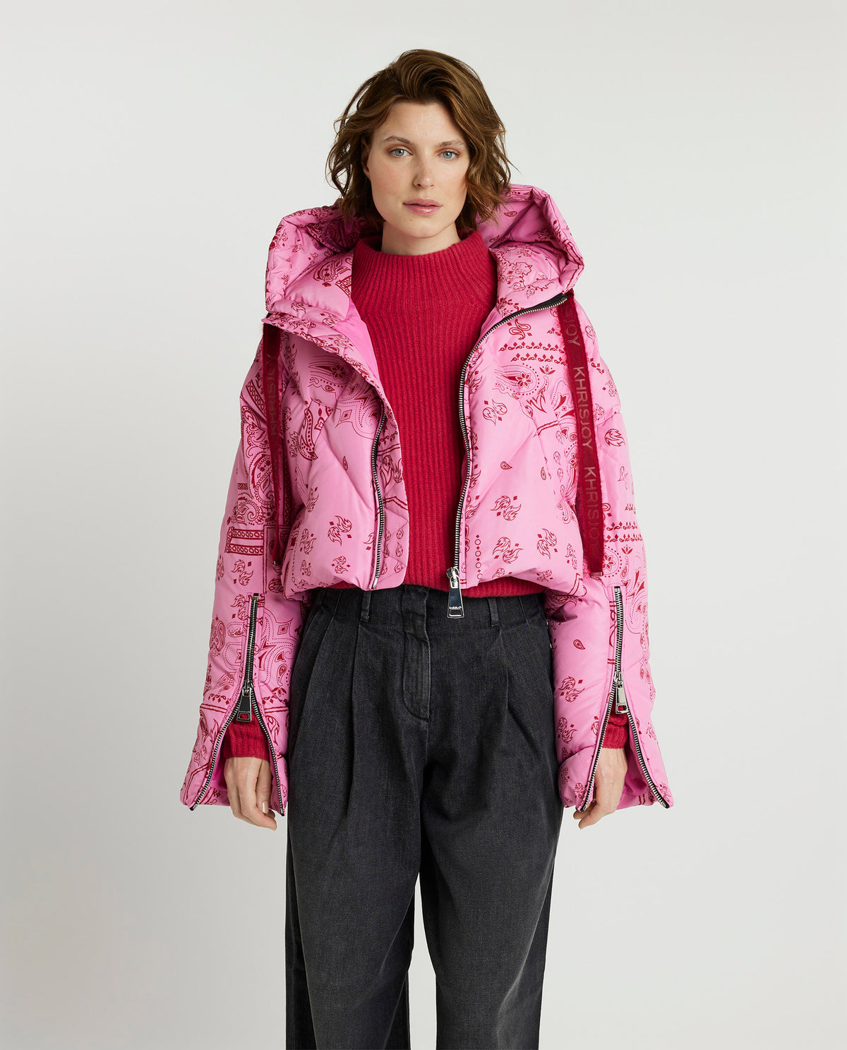 Short jacket with print