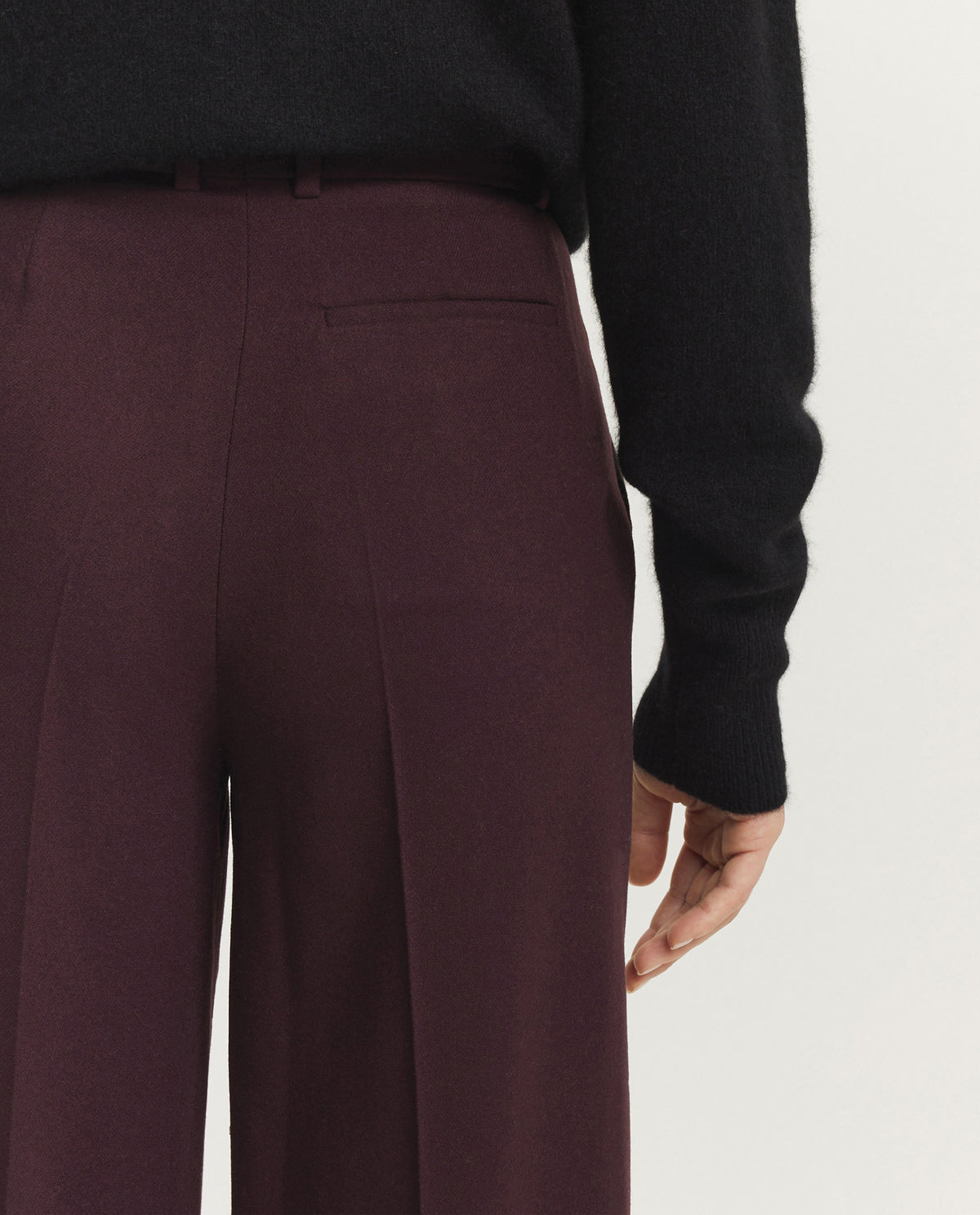 Alana Flannel Stretch Pantalon - Paars