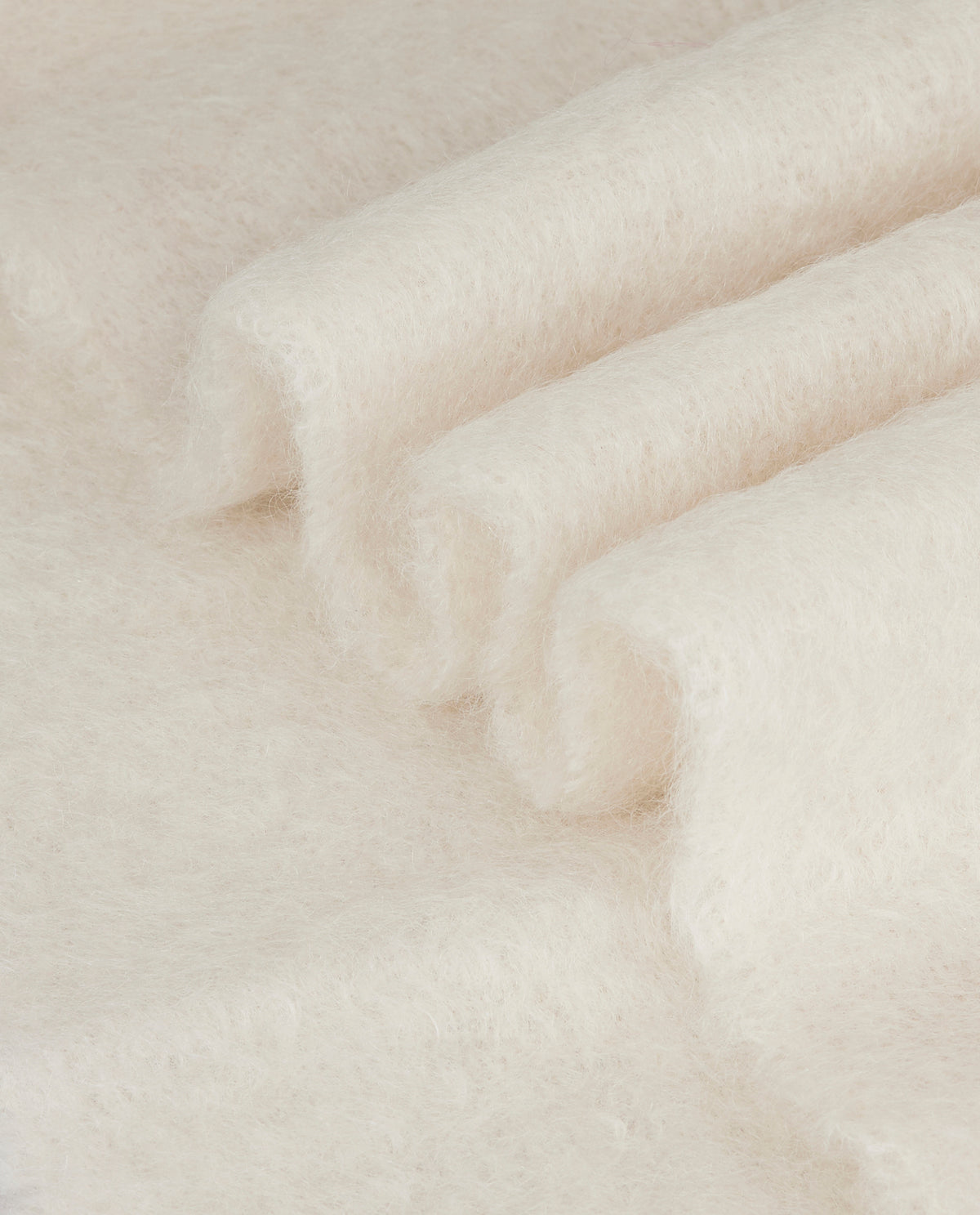 Mohair mix shawl - Wit