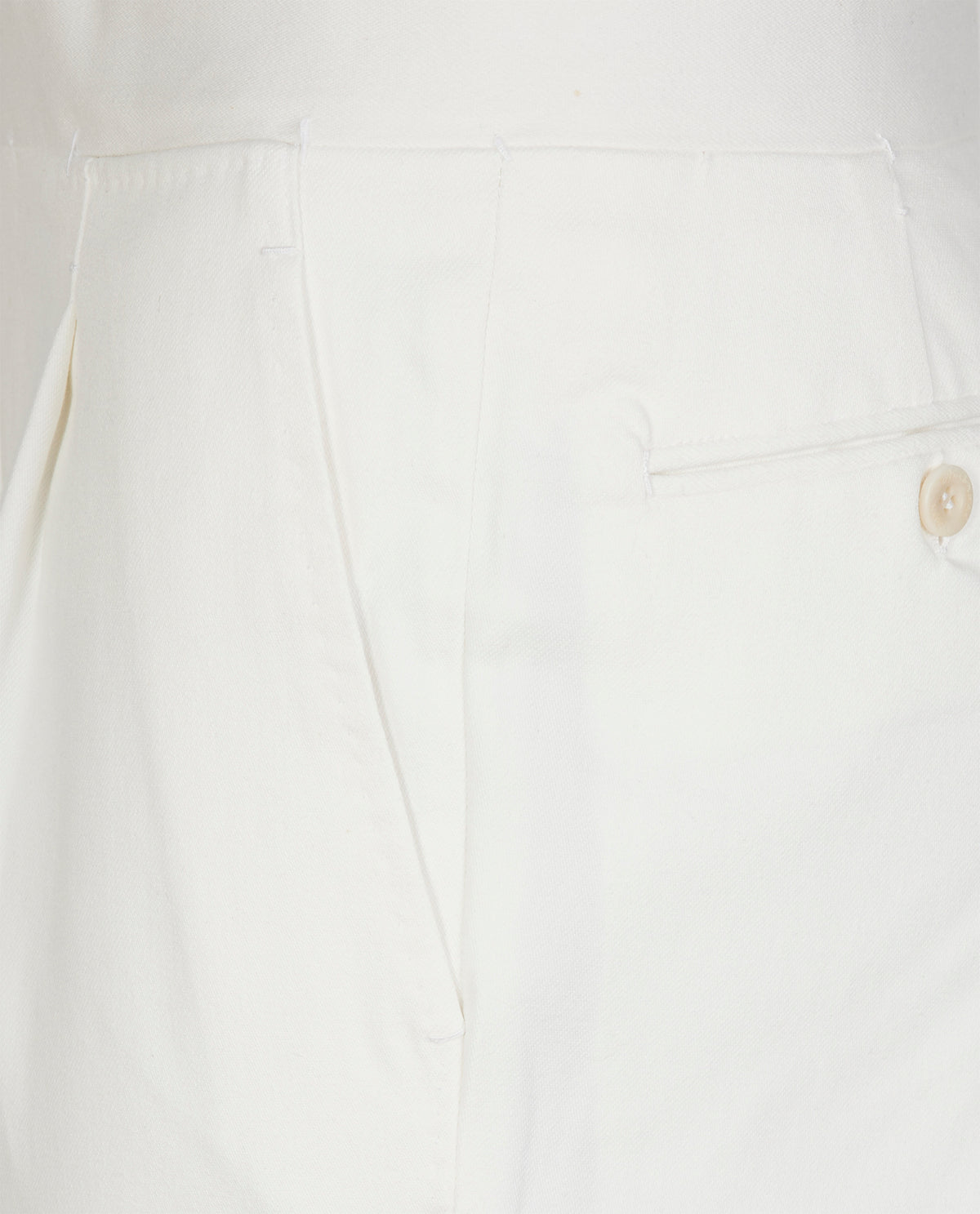 Twill Katoenen Broek - Wit