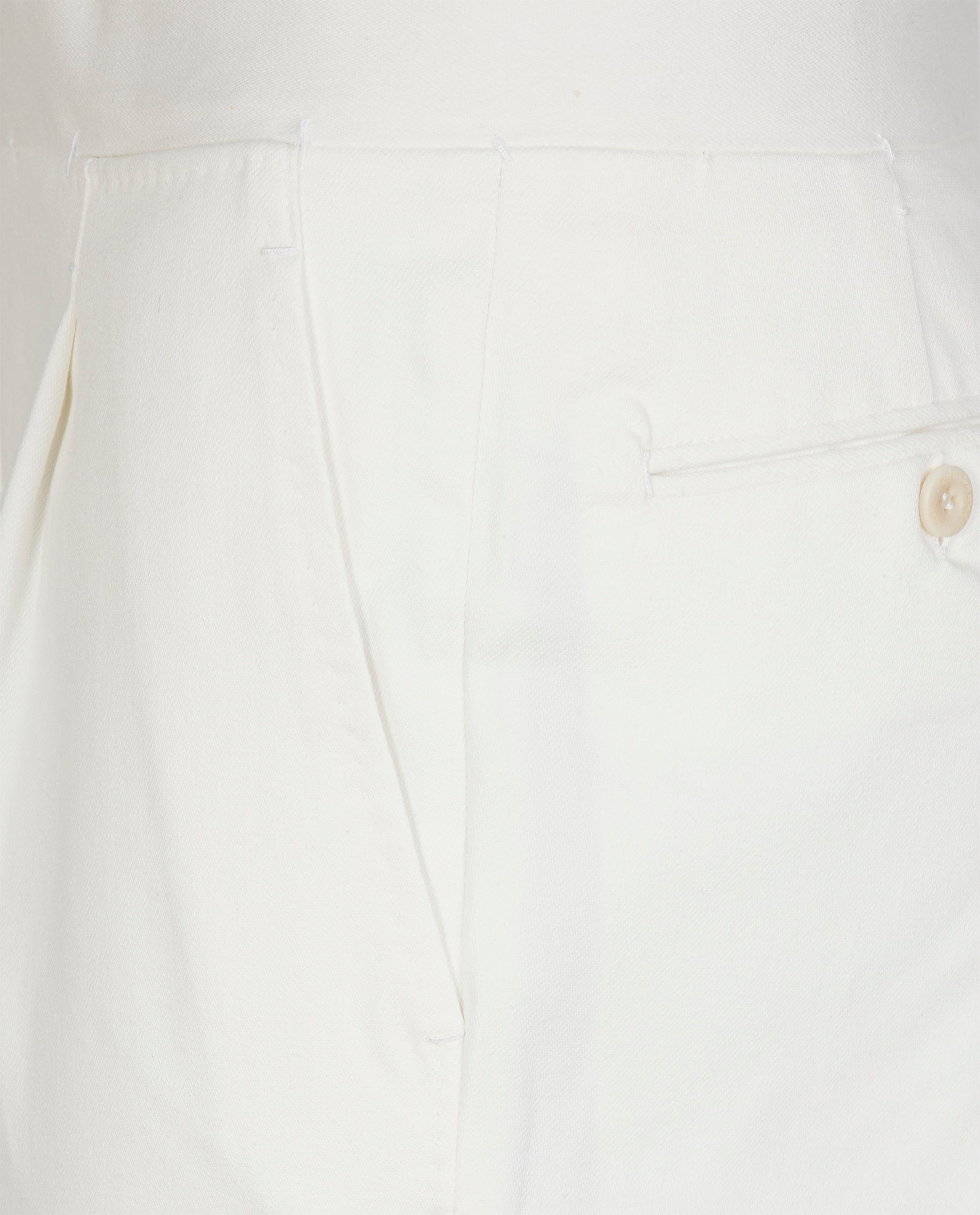 Twill Katoenen Broek - Wit