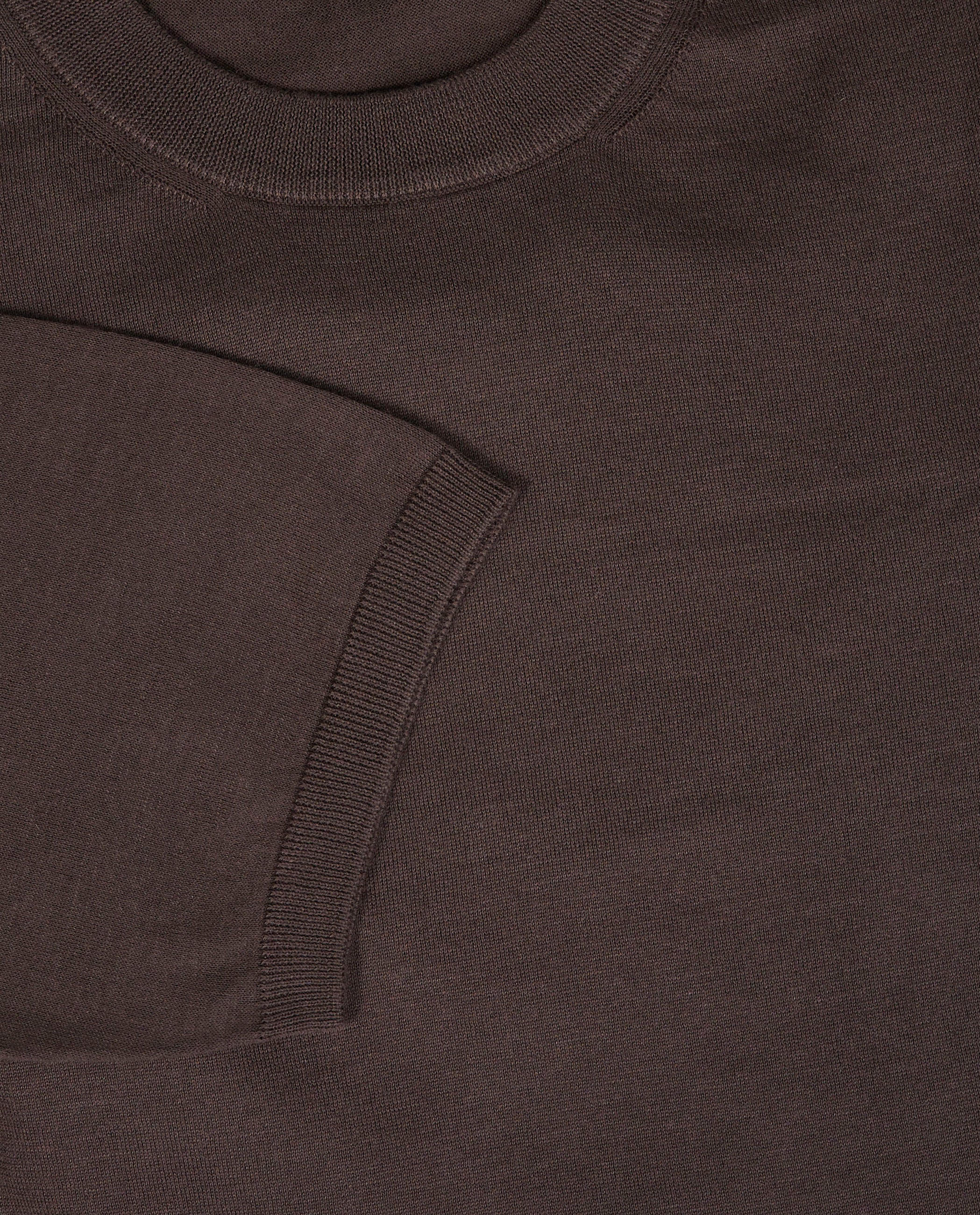 Katoen Cashmere T-Shirt - Bruin