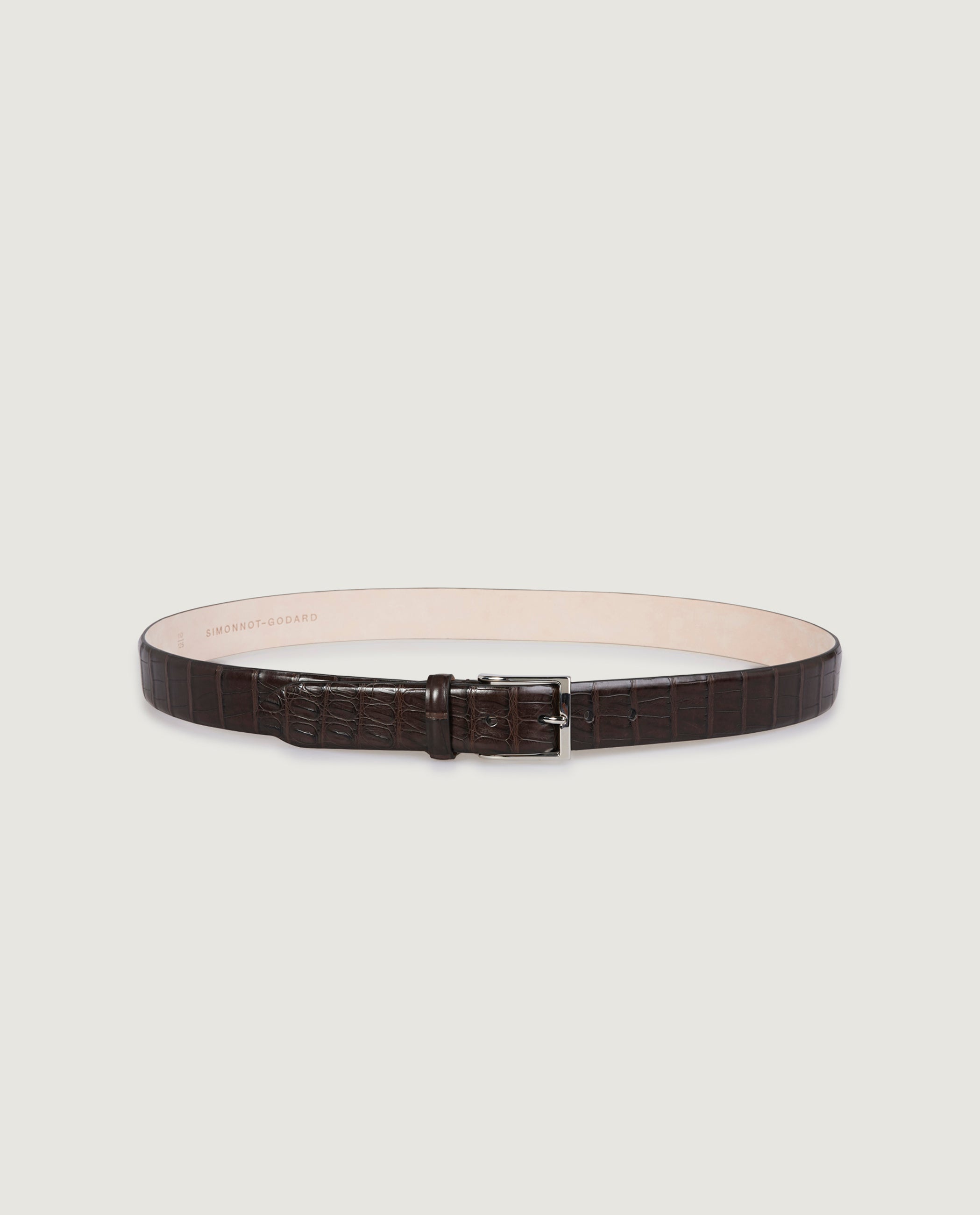 Croco Leather Belt