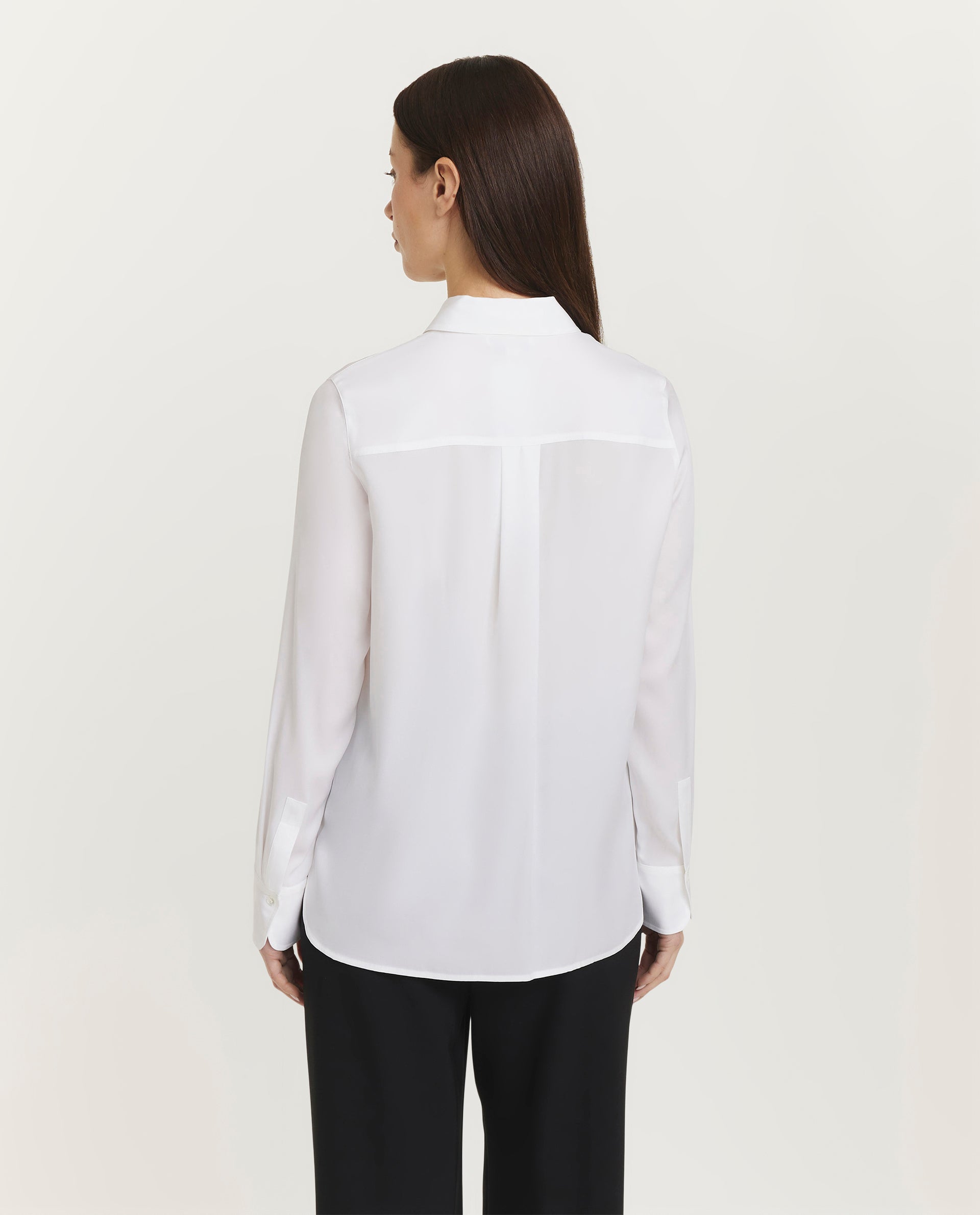 Silk-stretch blouse