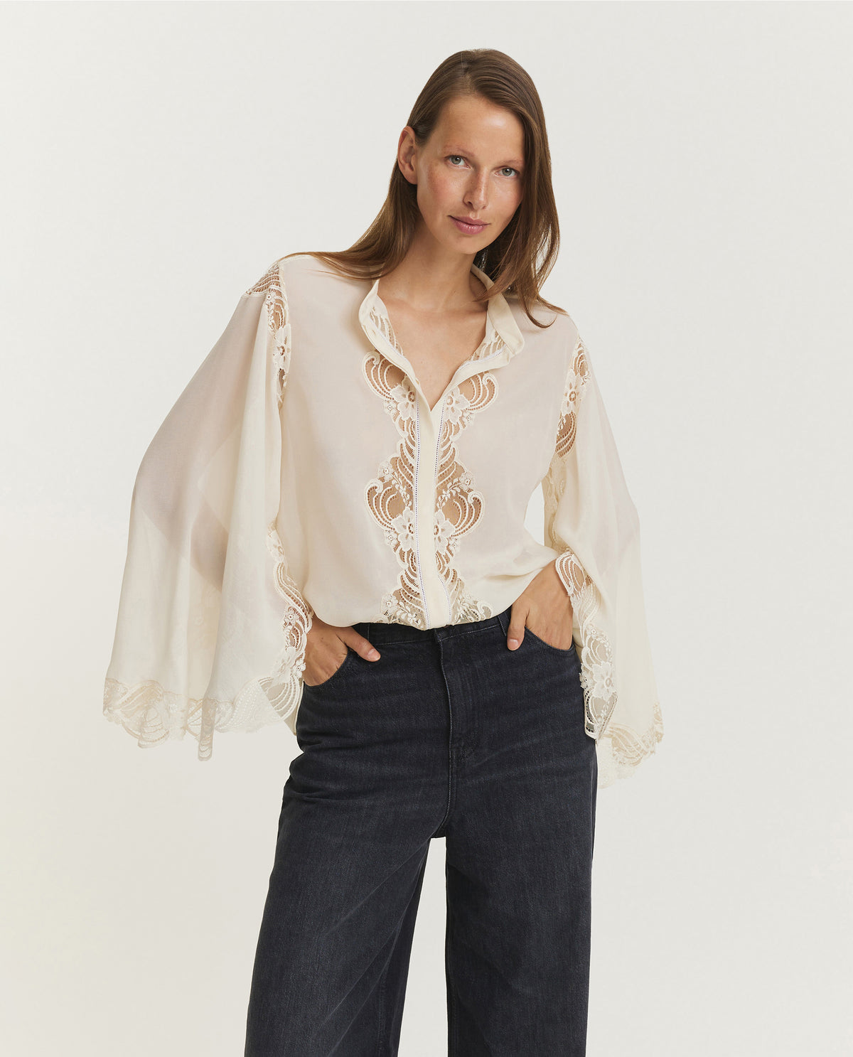Fluid Silk Blouse