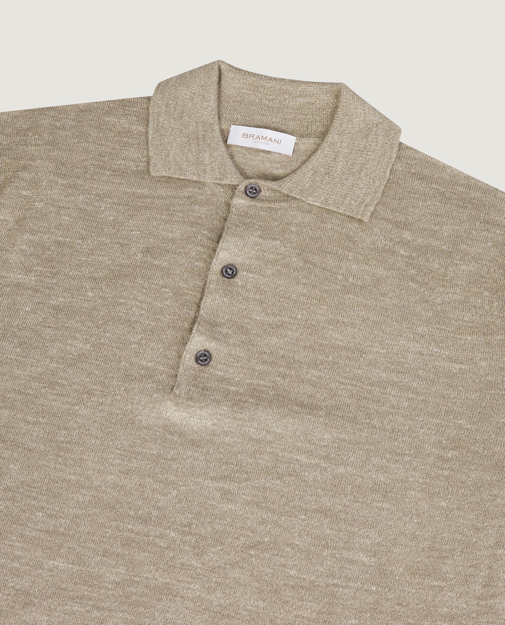 Cashmere Mix Polo - Lichtbruin