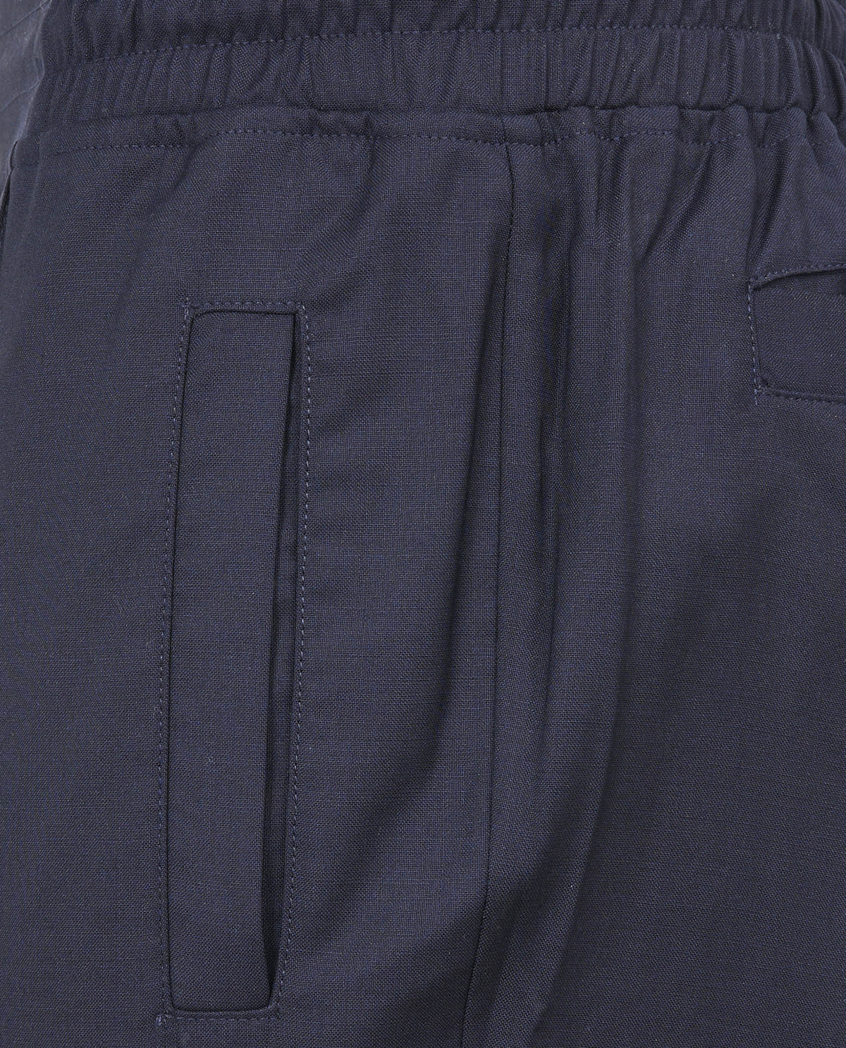 Wollen Jogger - Donkerblauw