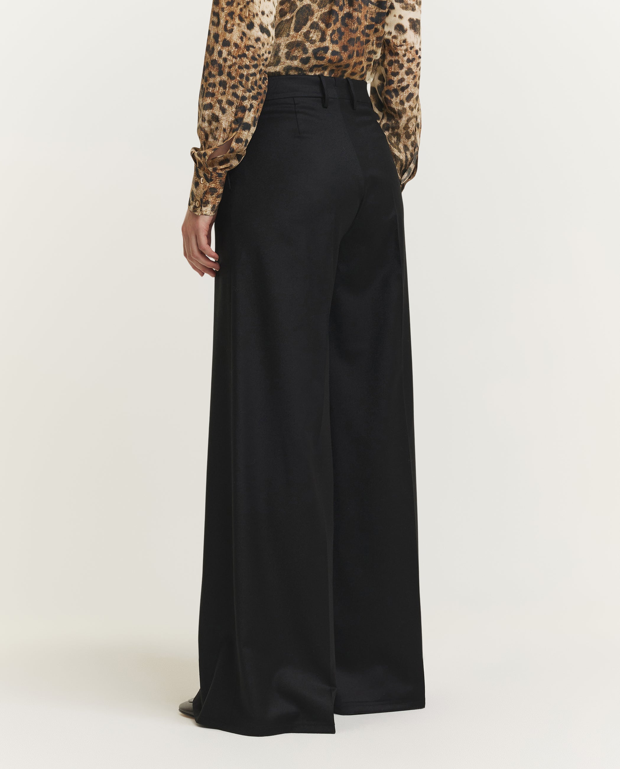 Wijde Nina Broek - Zwart