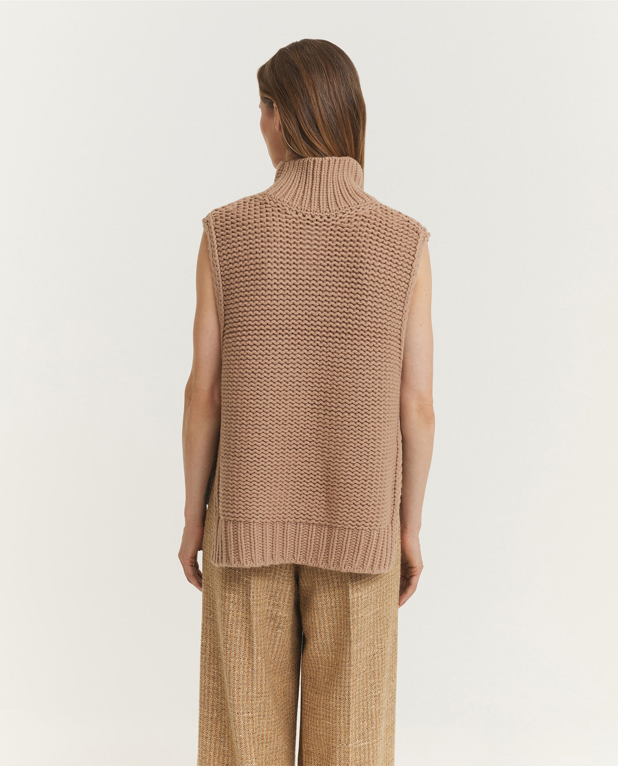 Sleeveless Wool Sweater