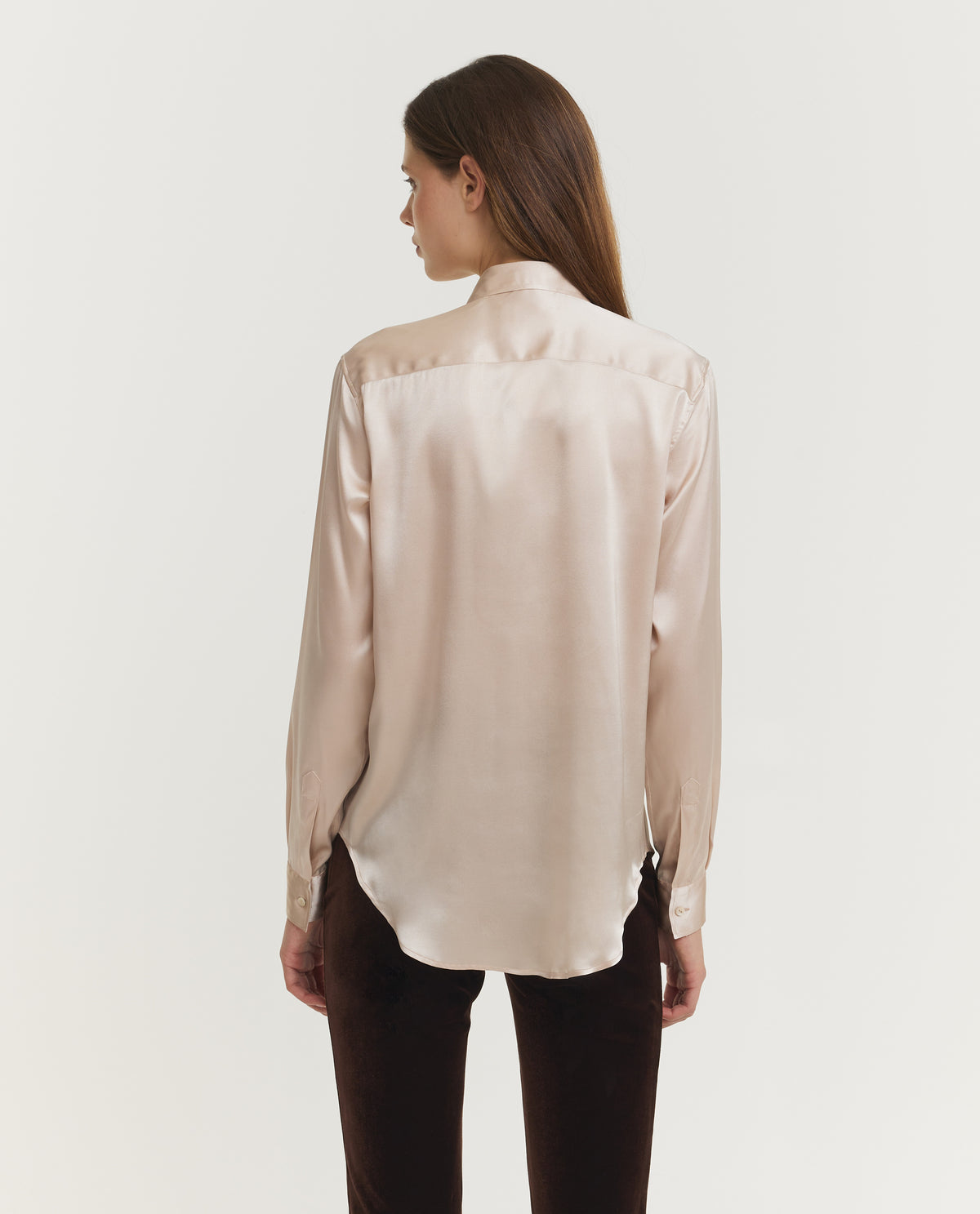 Zijden Marta Blouse - Ecru