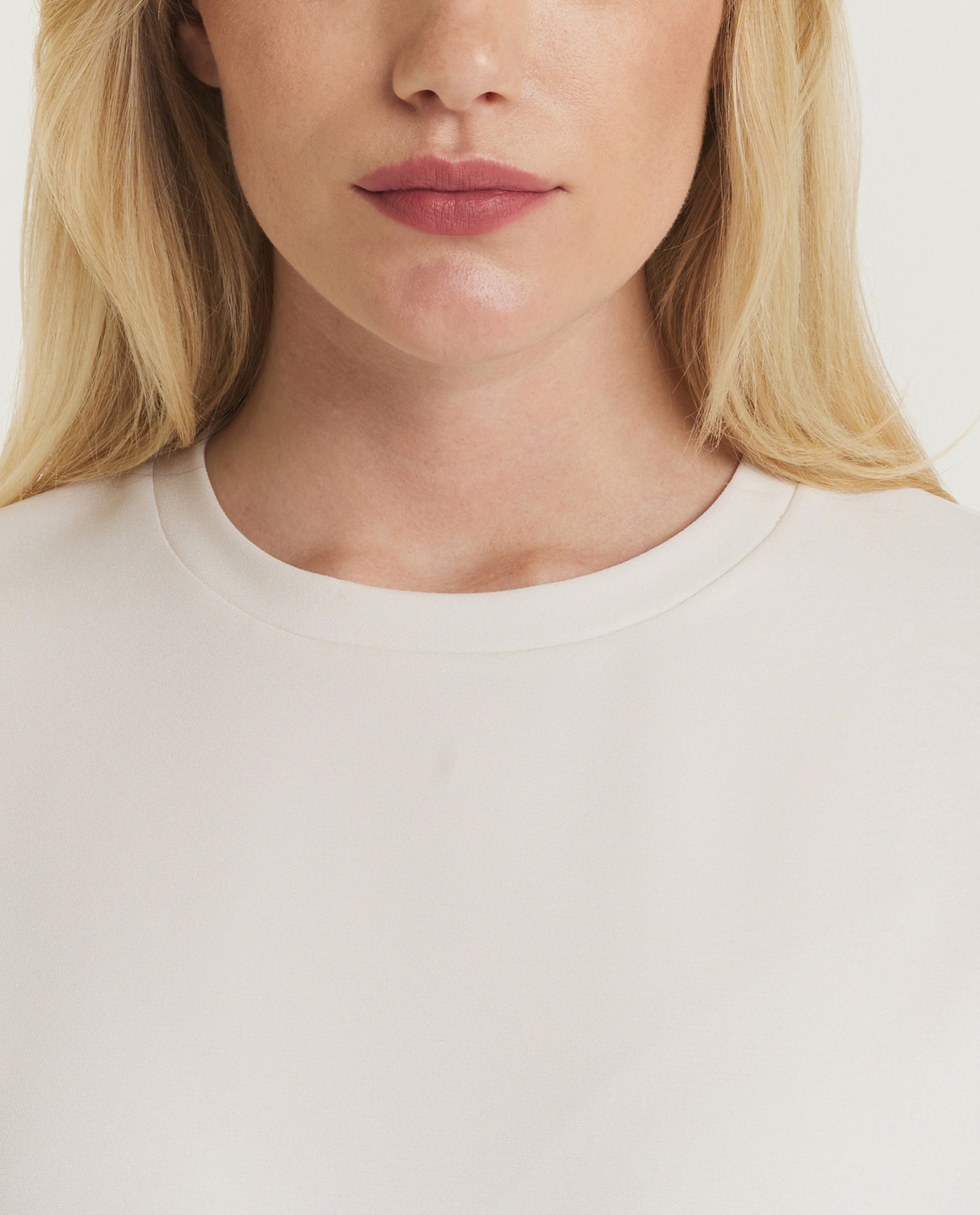 Korte Mouwen Top - Ecru