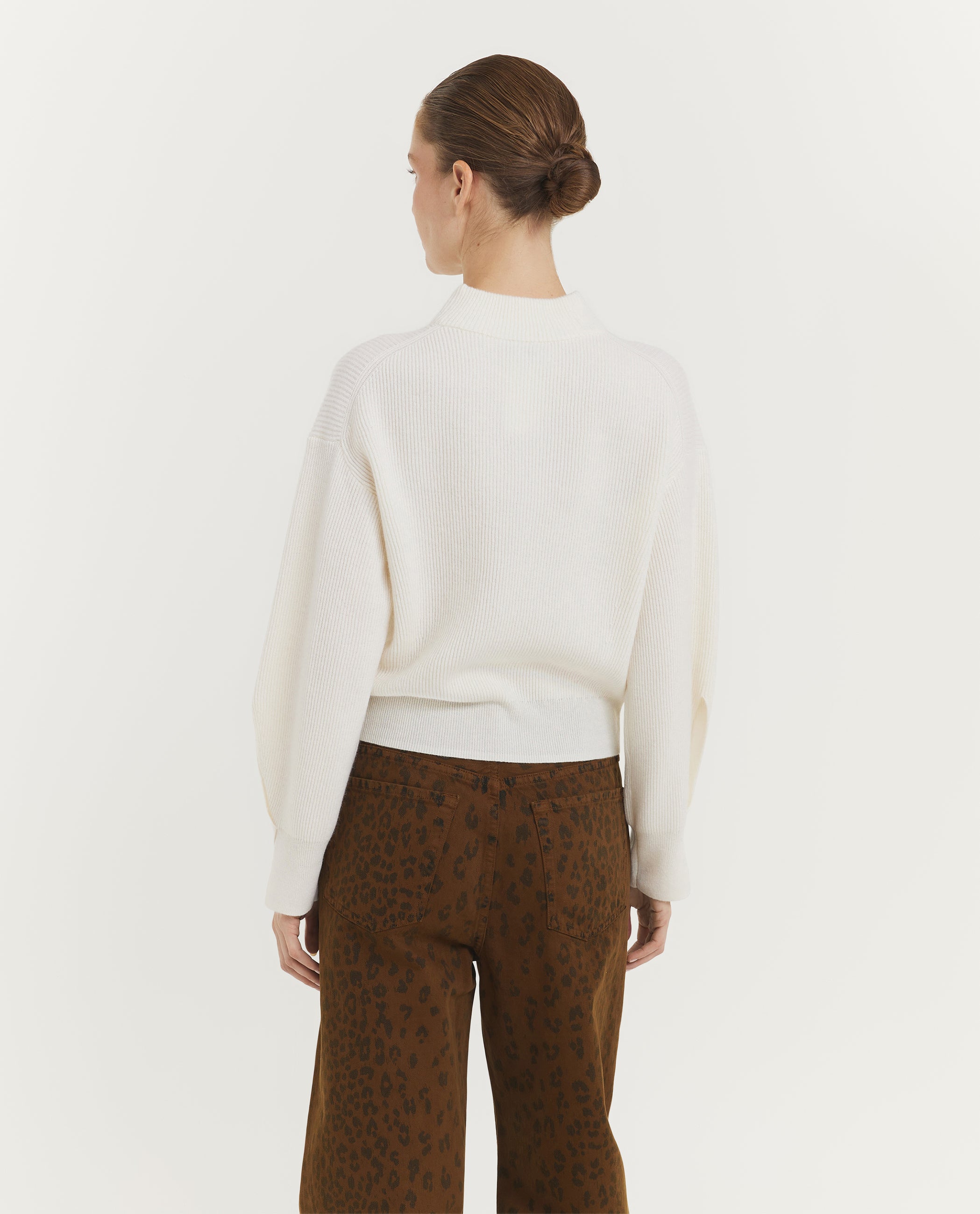 Split Sleeve Mock Sweater