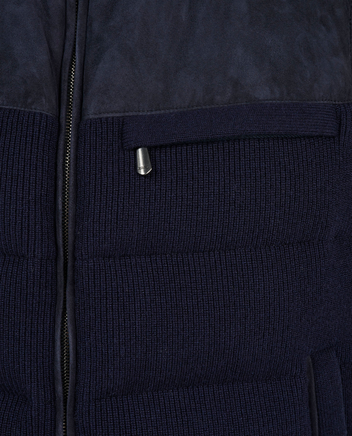 Cashmere Semi Bodywarmer - Donkerblauw