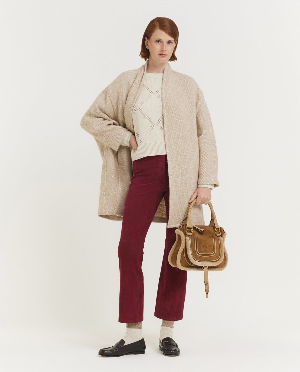 Duke Suede Stretch Broek - Rood