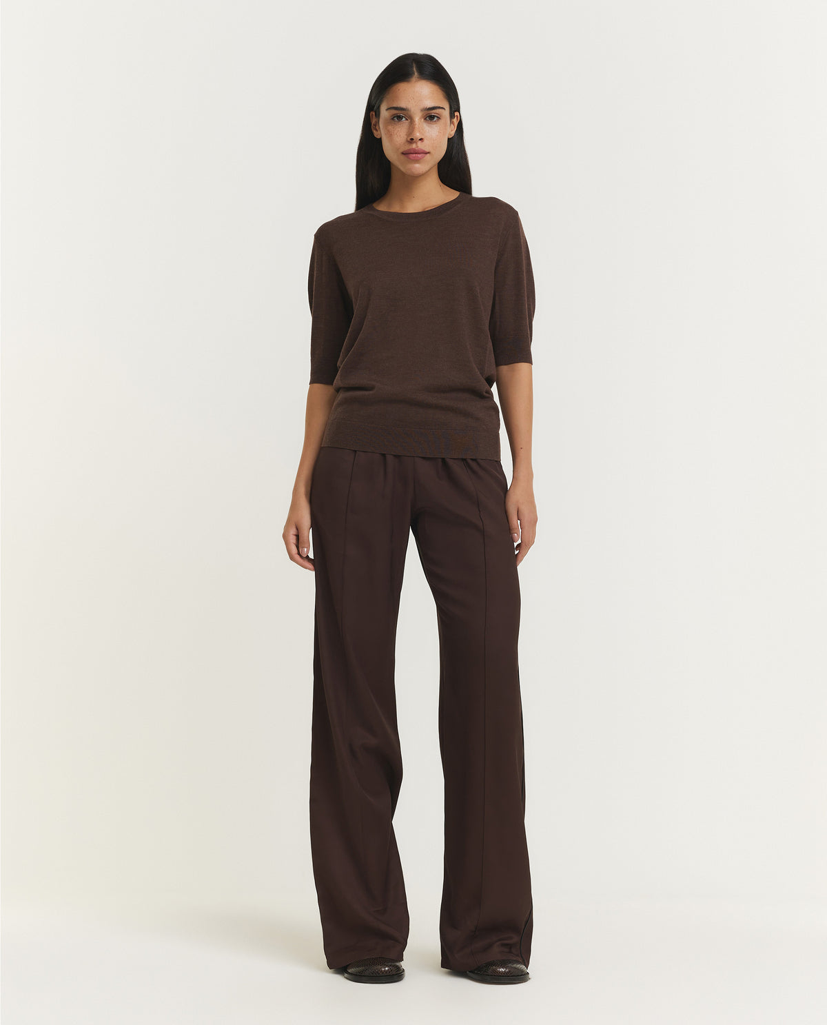 Wool Short Sleeved Sweater