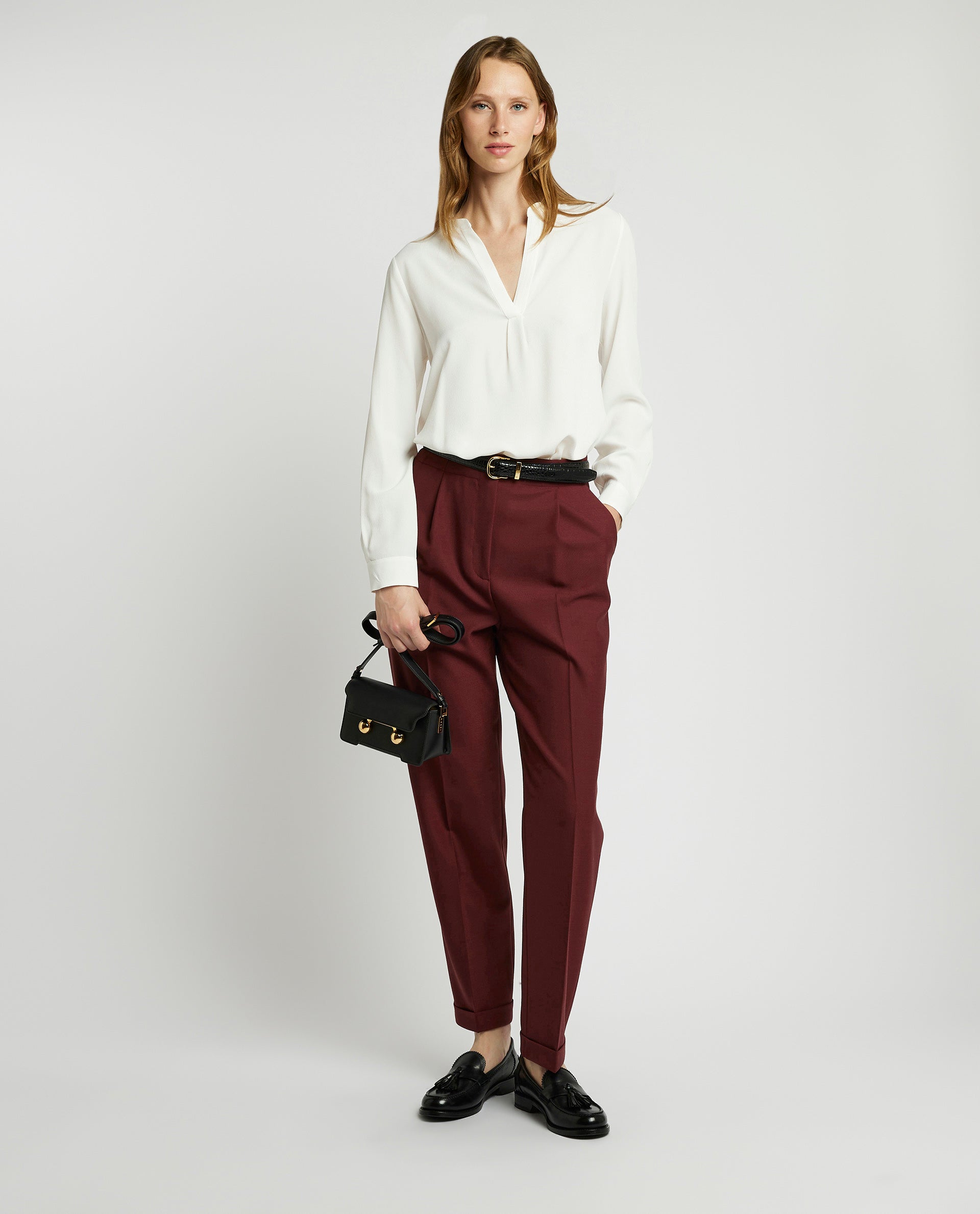 Rechte broek - Paars