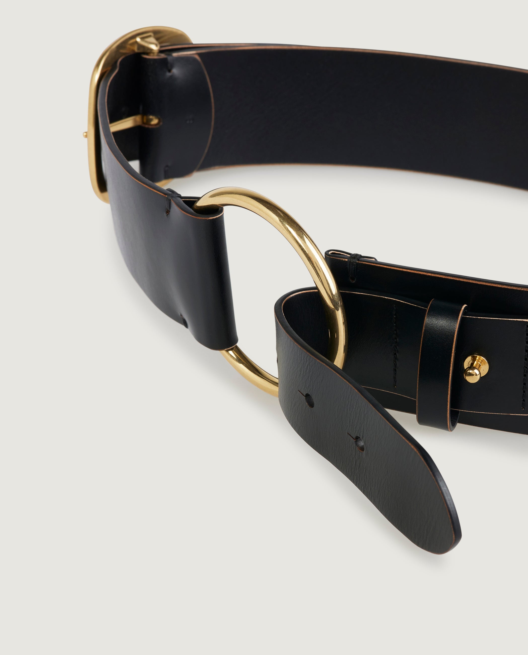 Leren Anita Riem - Zwart