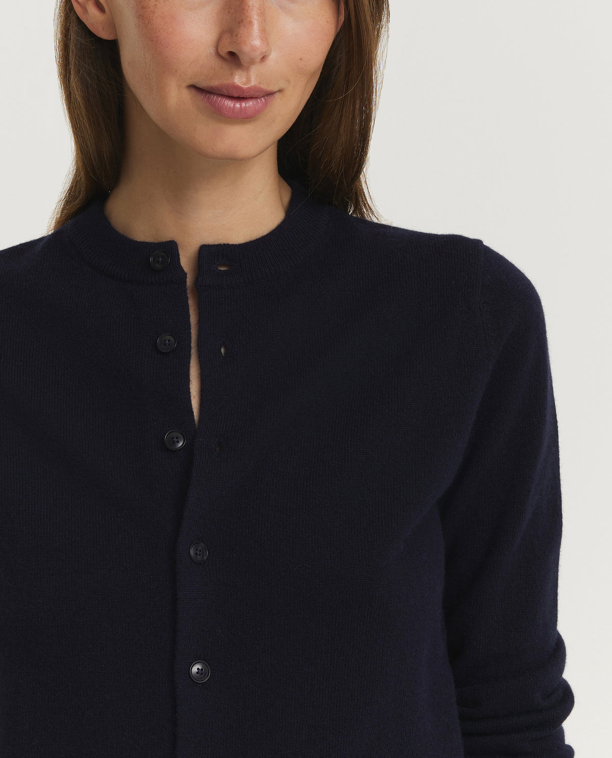 N°300 Little Cashmere Cardigan - Donkerblauw