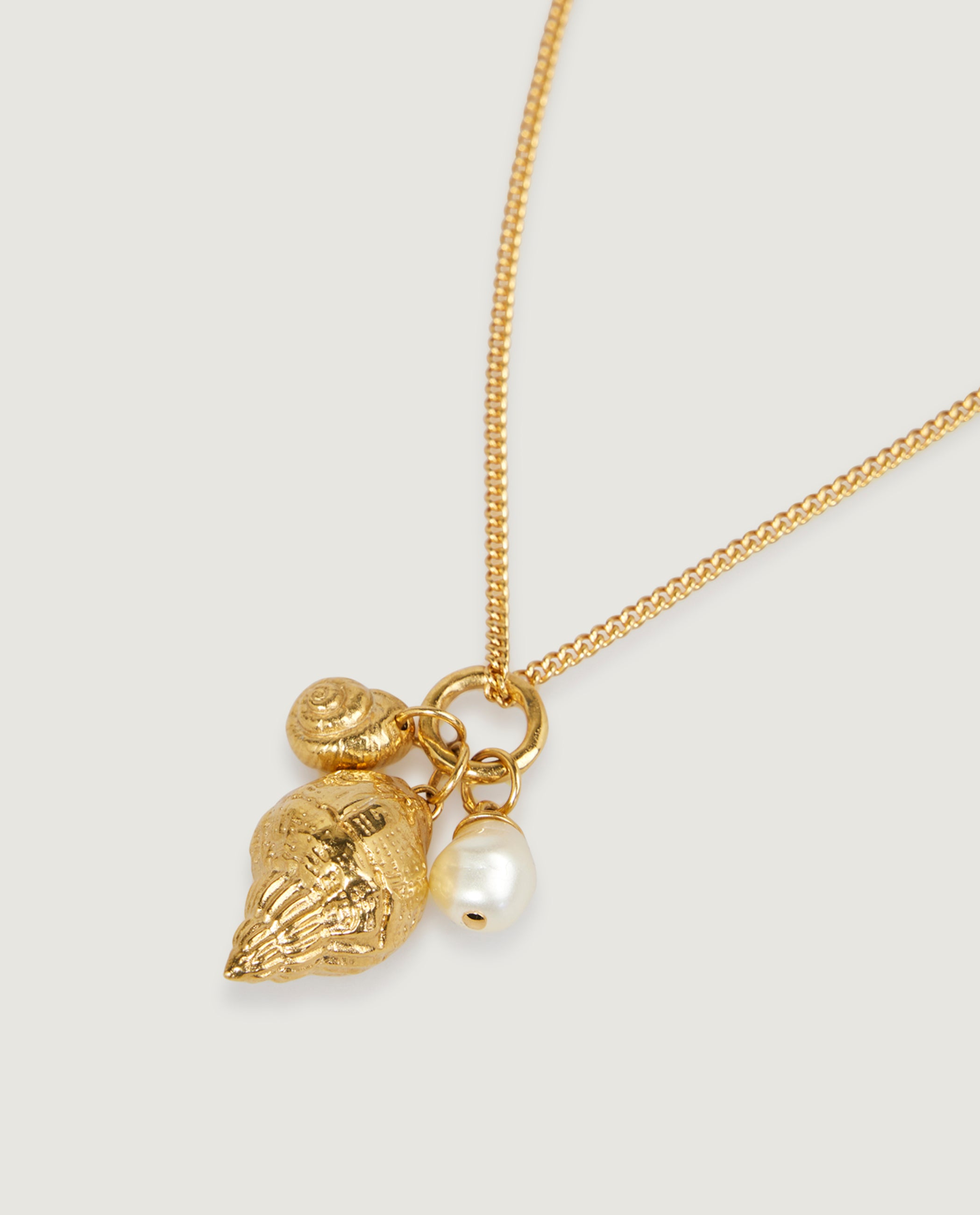 Shells Pendant Necklace Darcy - Goud