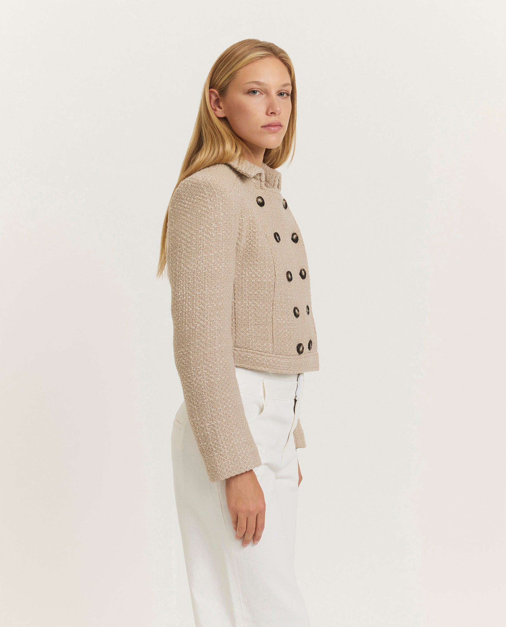 Double breasted blazer - Grijs