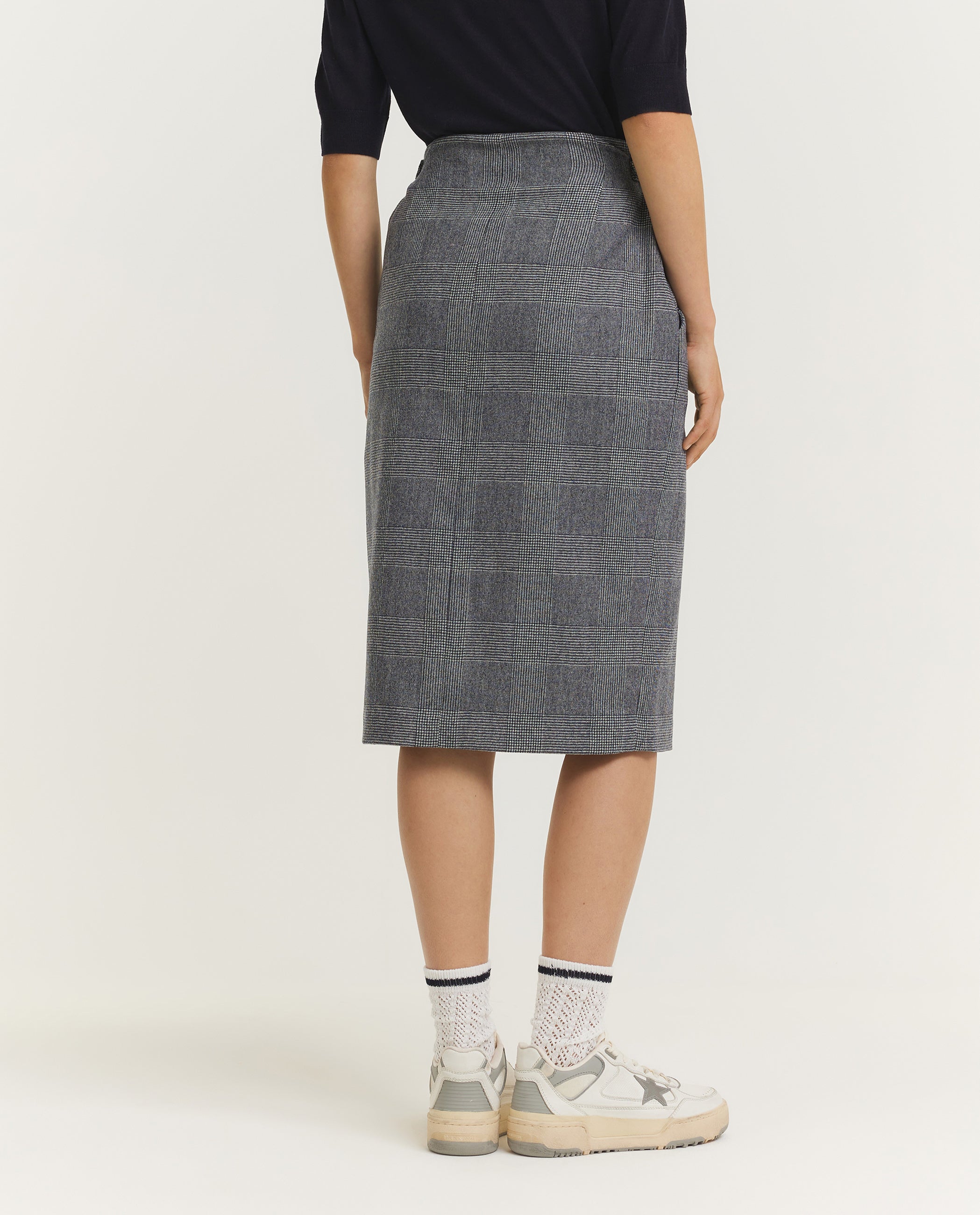 Patterned Pencil Skirt