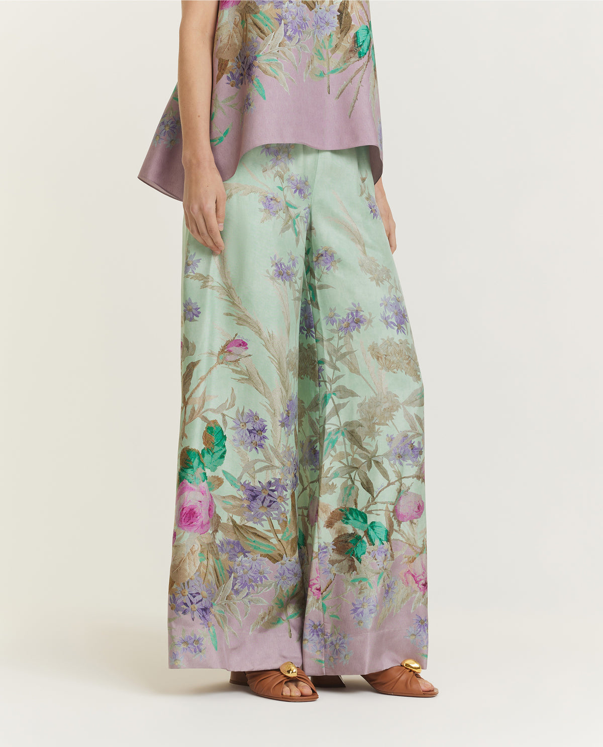 Silk Palazzo Pants