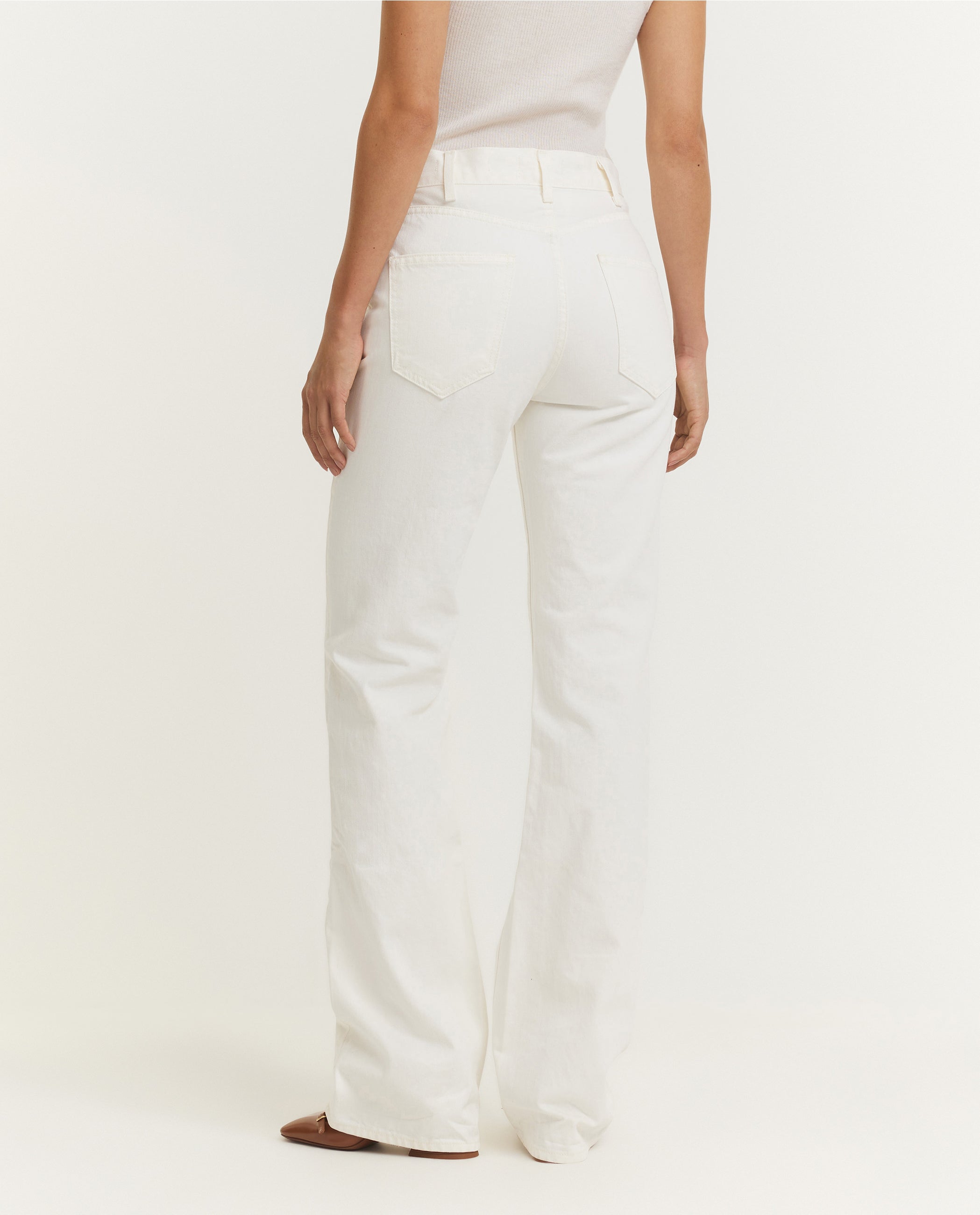 Katoenen Joan Jeans - Ecru