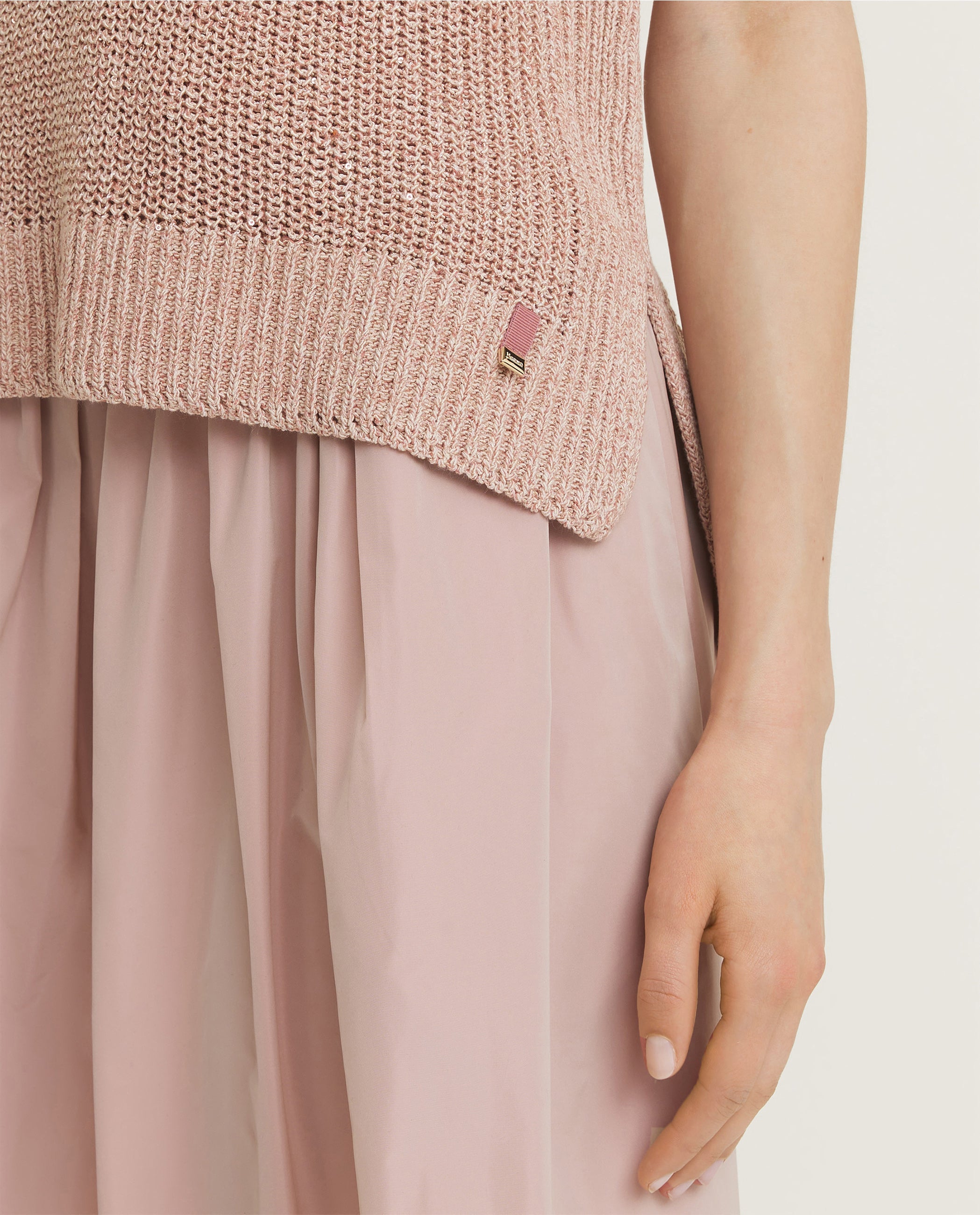 Sleeveless Glitter Knit