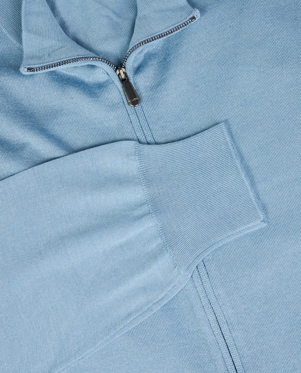 Zip Trui - Lichtblauw