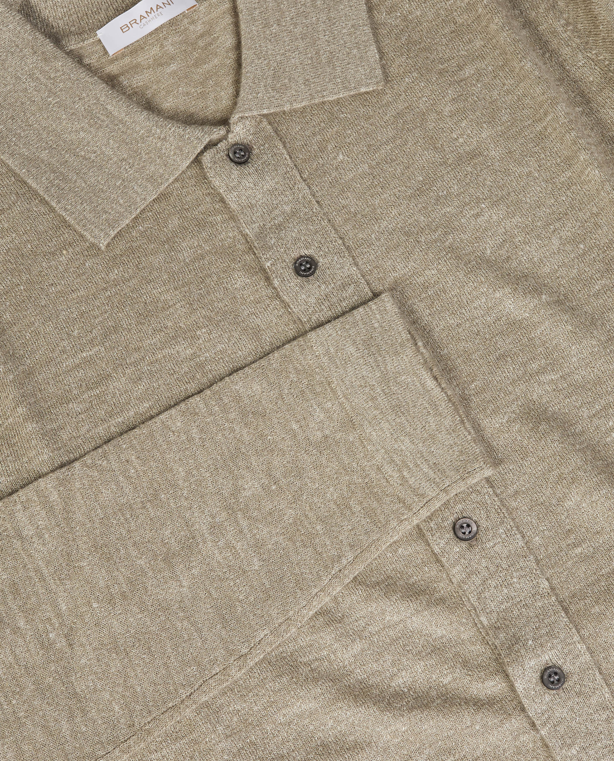 Polo Kraag Vest - Lichtbruin