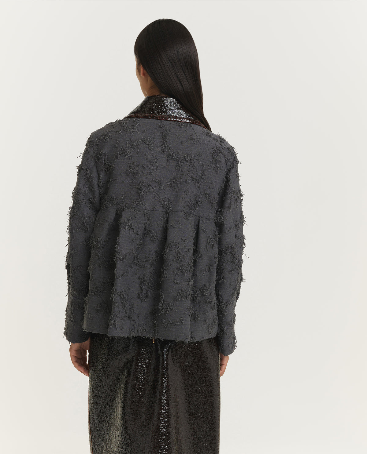 Destructed Jacquard Jacket