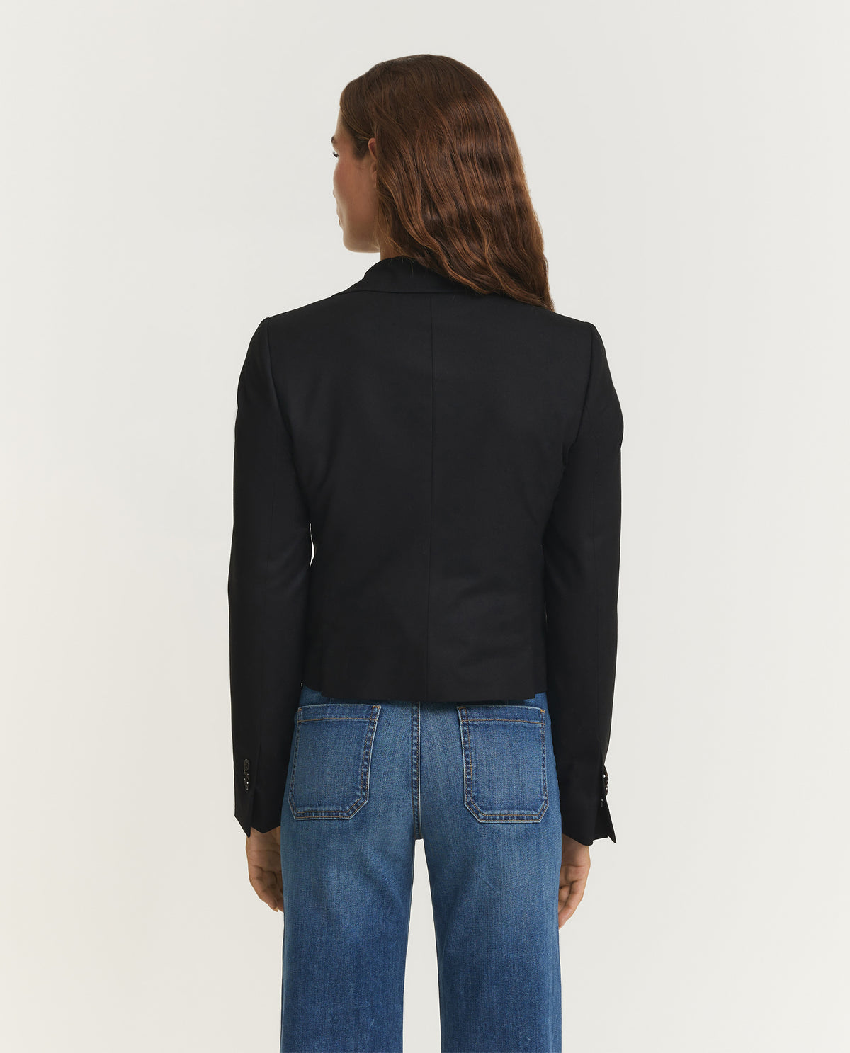 Cropped DB Blazer - Zwart