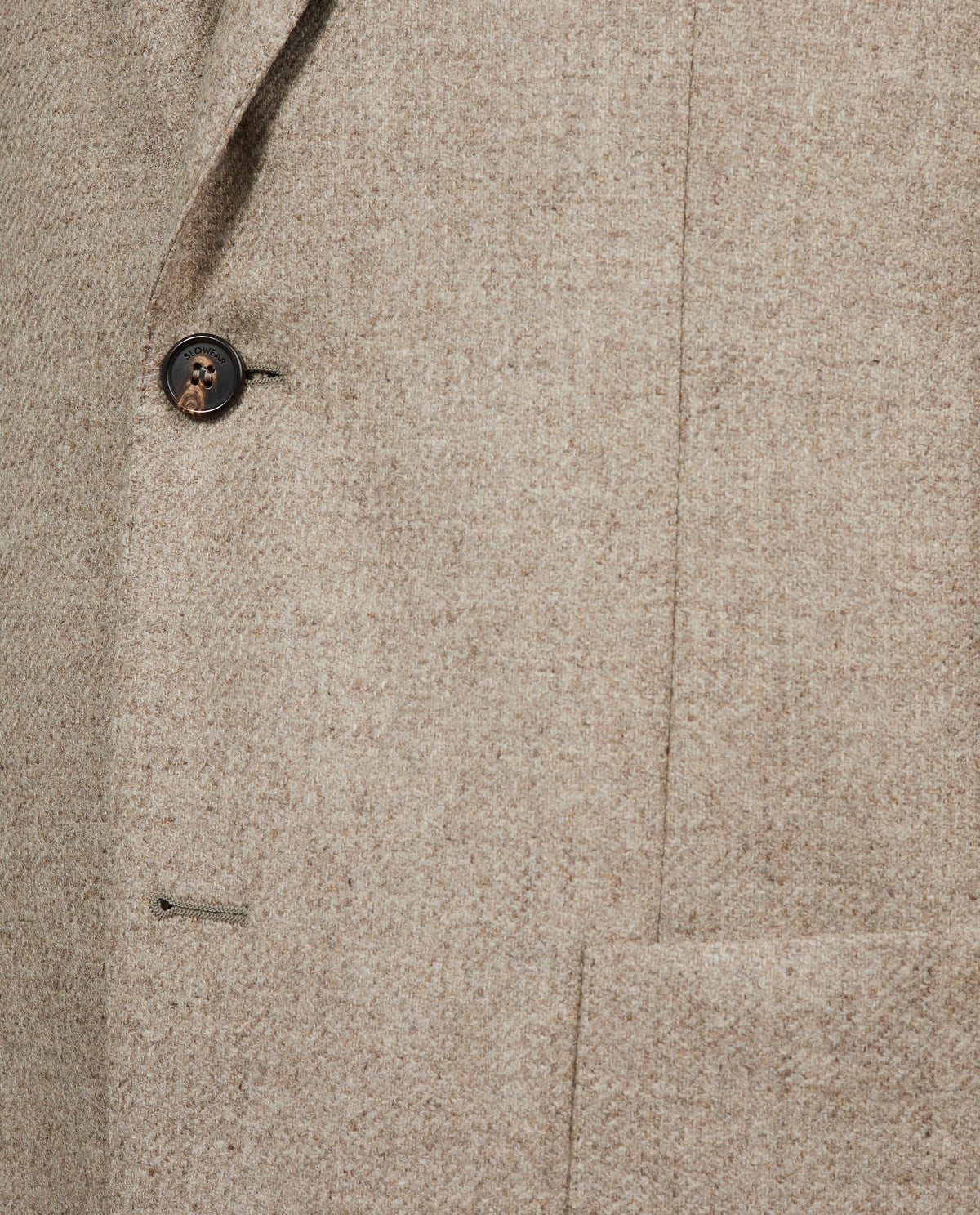 Tweed Wollen Jasje - Lichtbruin