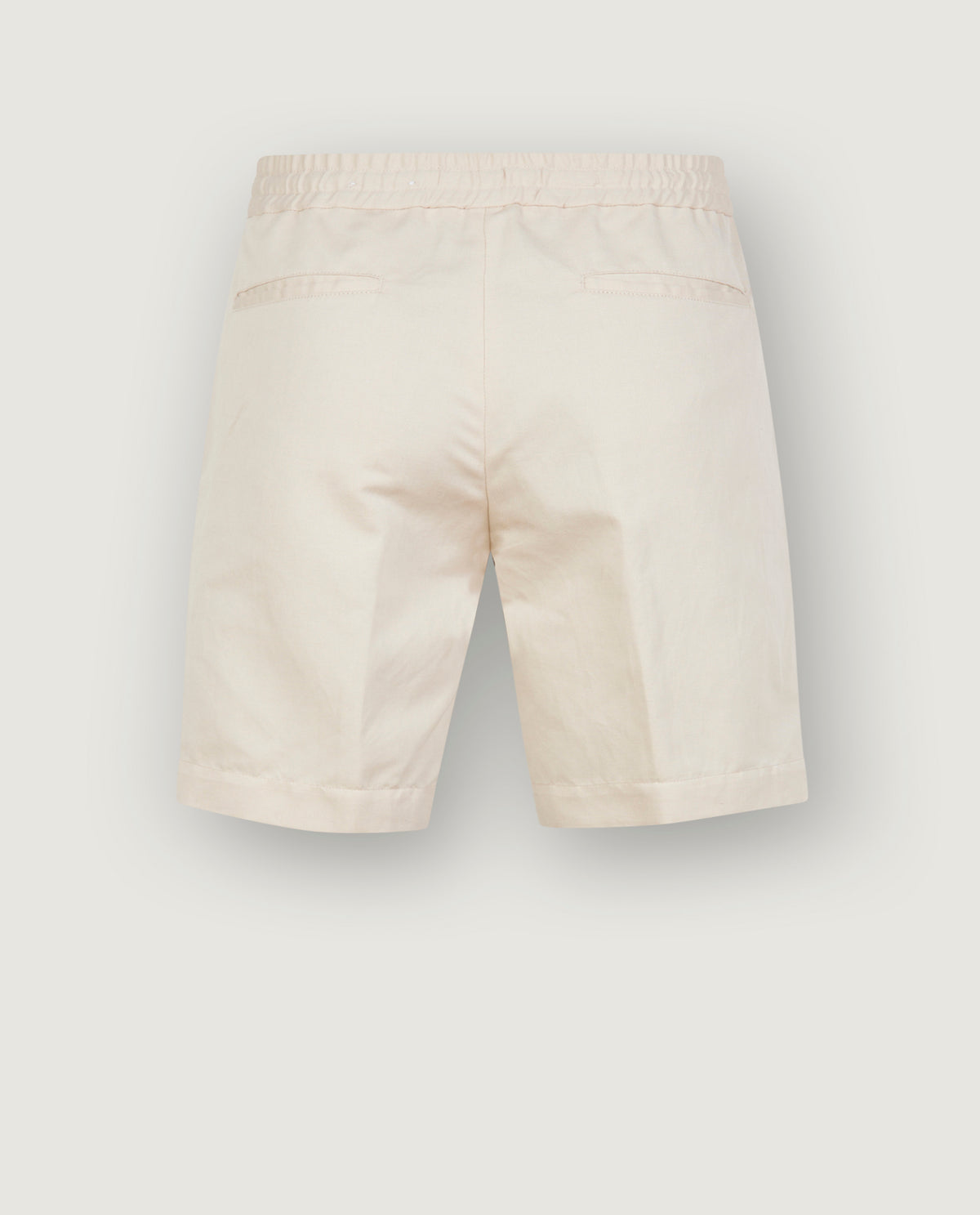 Pleated Cotton Shorts