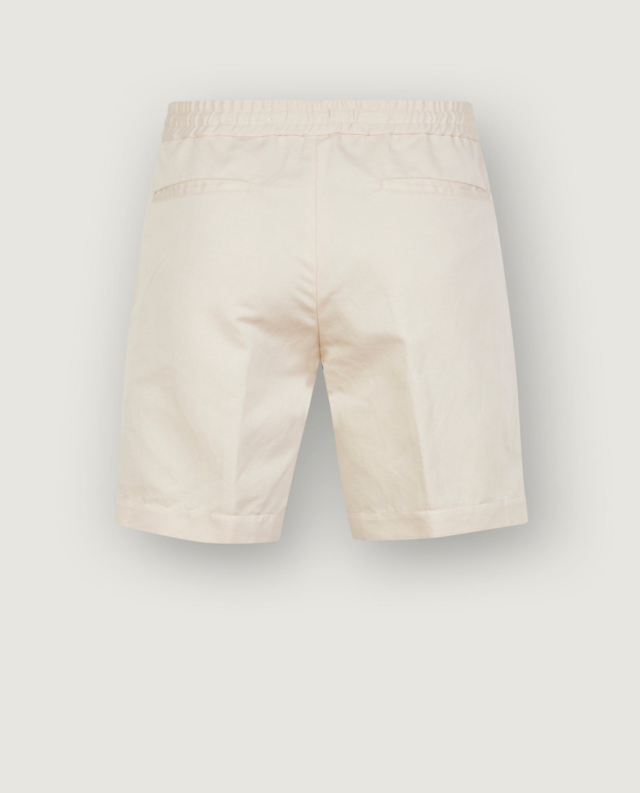 Pleated Cotton Shorts