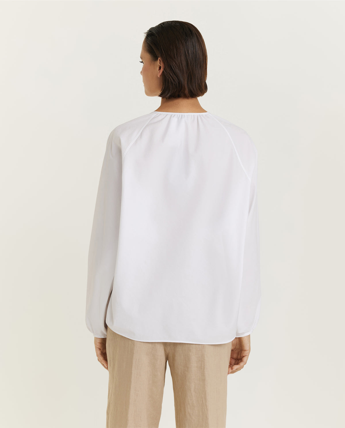 Oversized cotton blouse