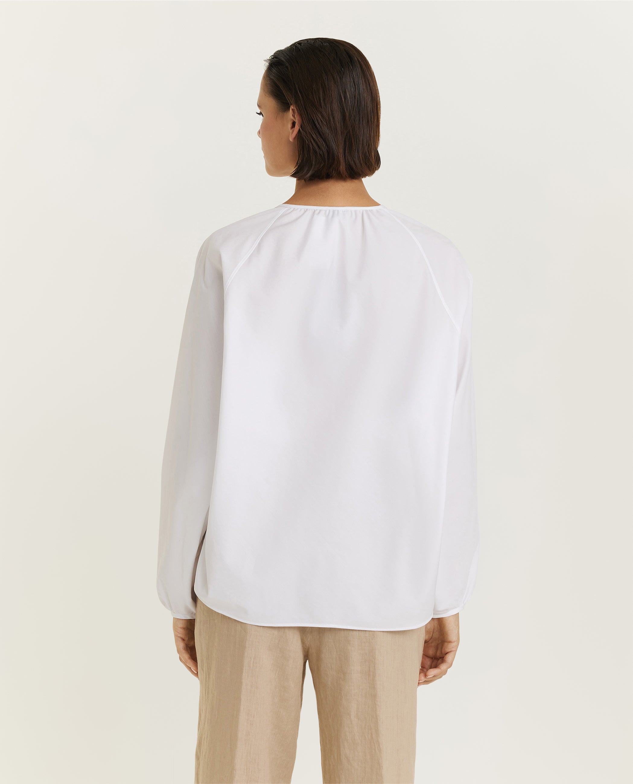 Oversized cotton blouse